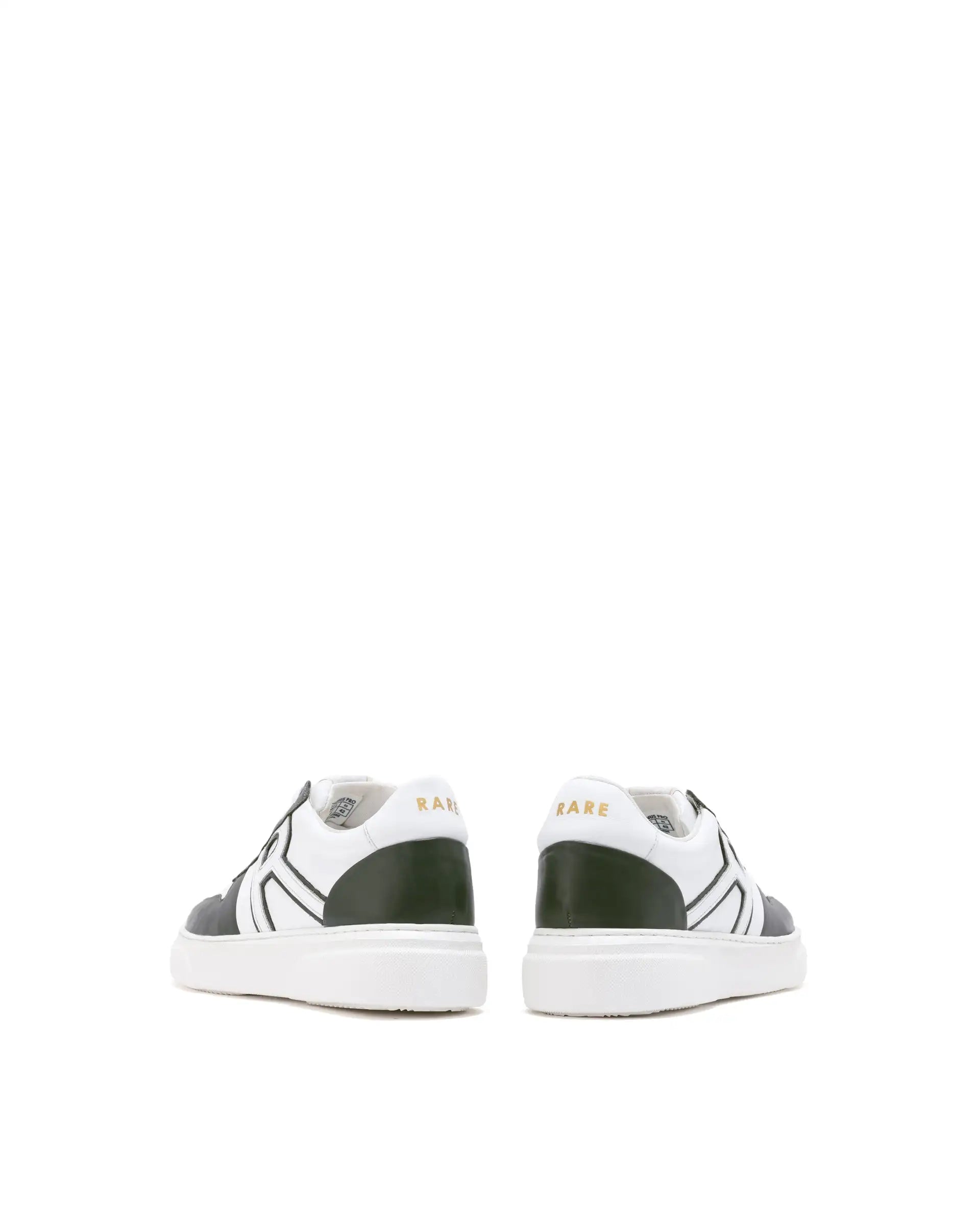 Rare Rabbit Mens Cygnus Pro Green Genuine Leather Dual Tone Low-Top Lace-Up Sneaker Shoe