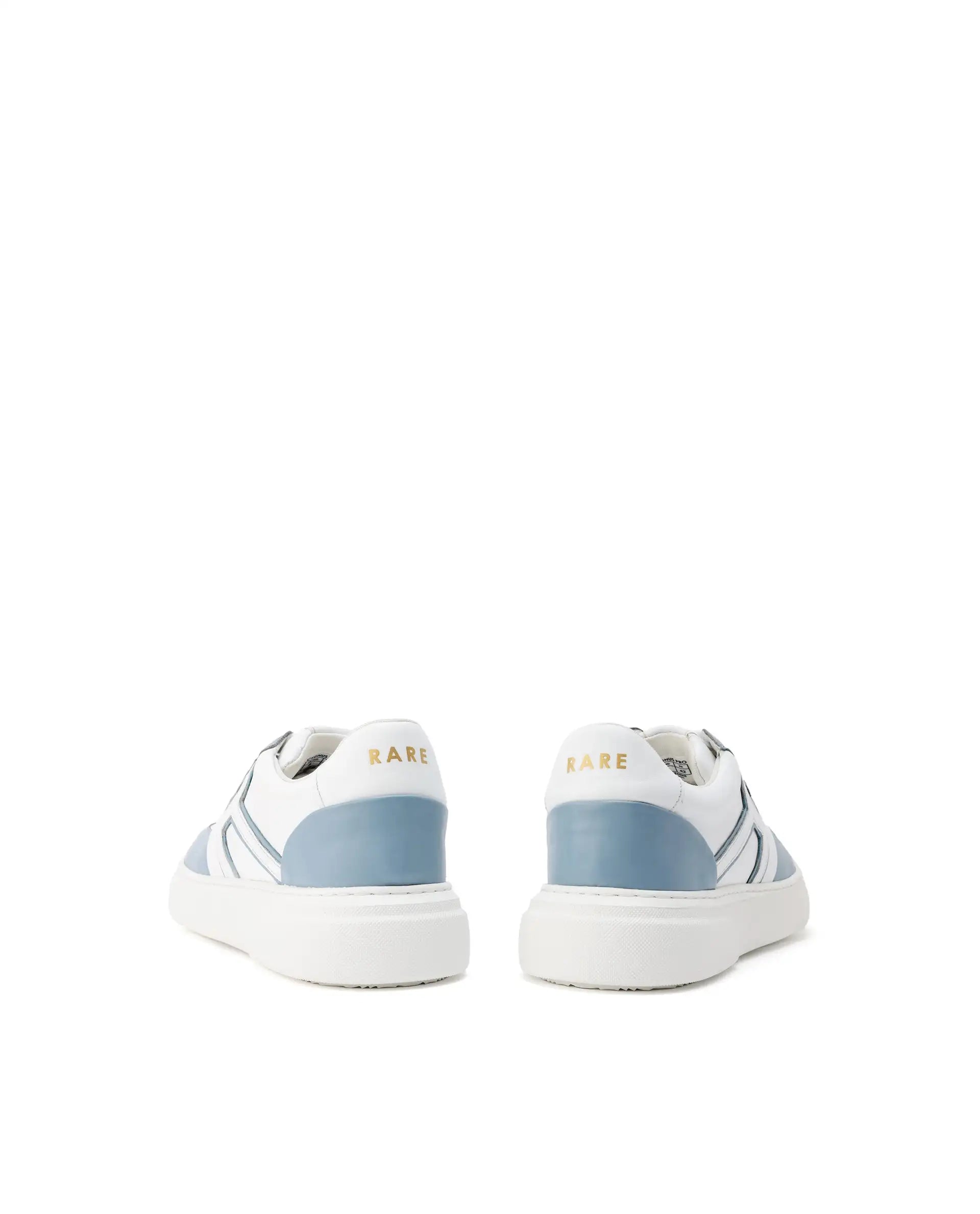 Rare Rabbit Mens Cygnus Pro White Genuine Leather Dual Tone Low-Top Lace-Up Sneaker Shoe