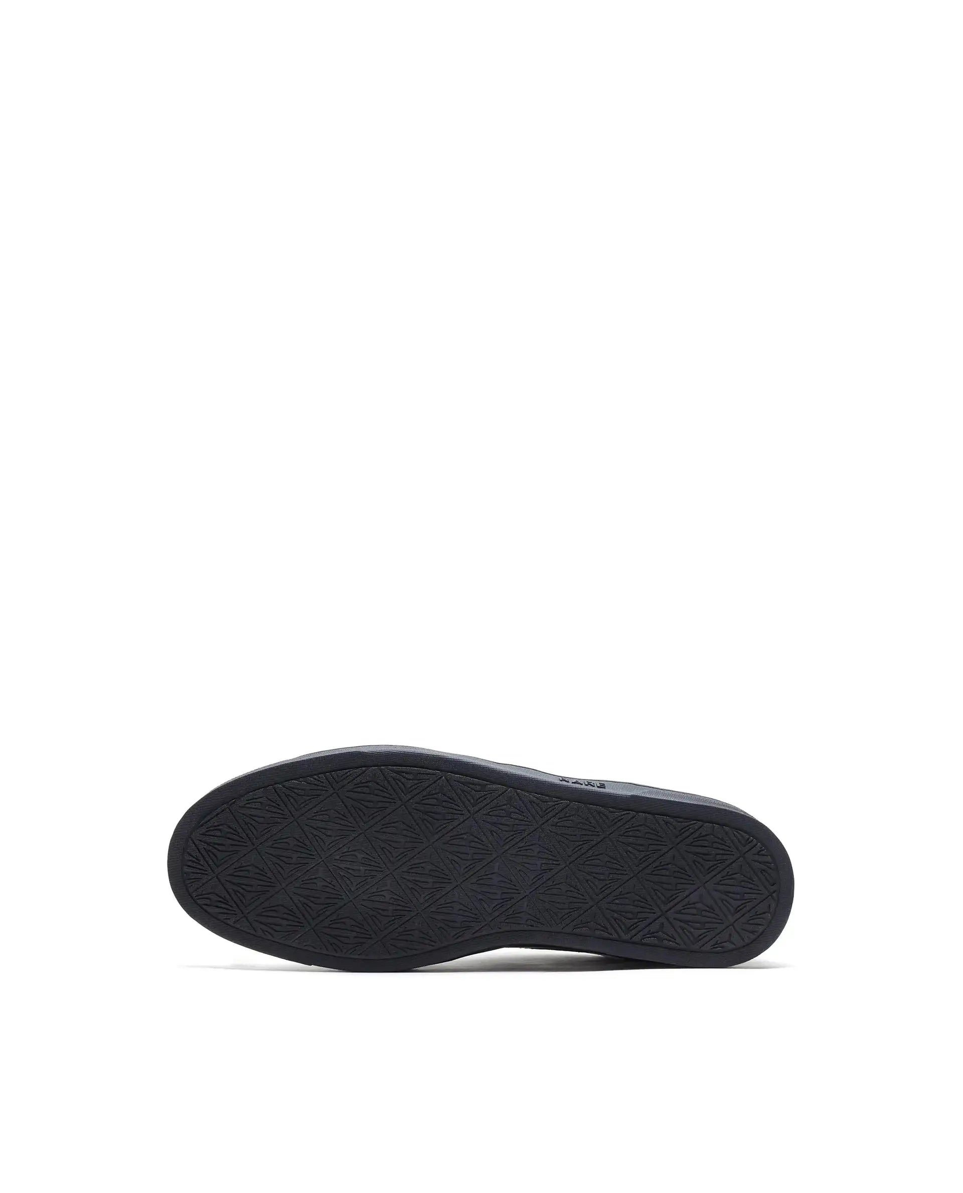 Rare Rabbit Men's Dual Black Micro Leather Sneaker