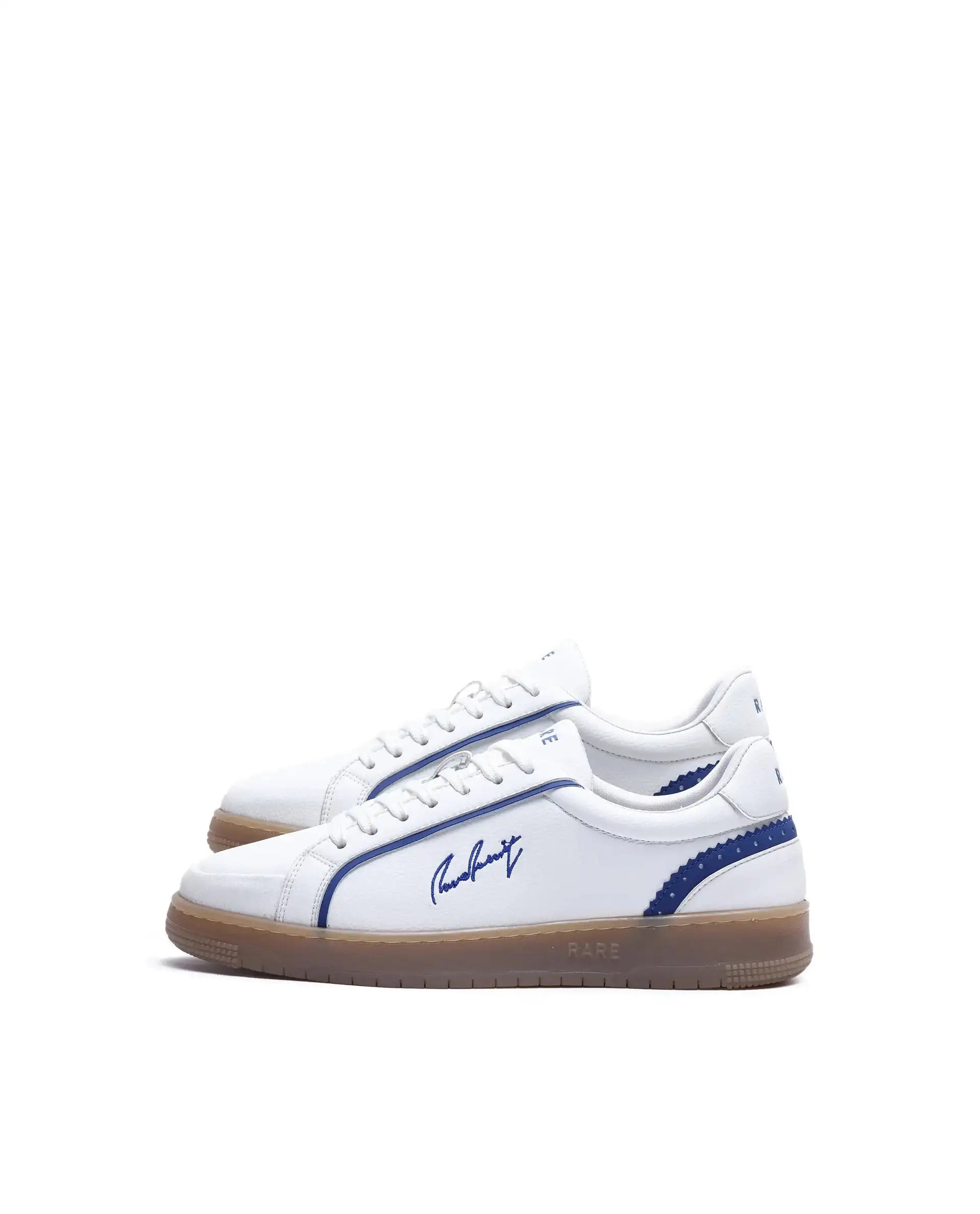 Rare Rabbit Men's Elleo Blue Micro Leather Sneaker