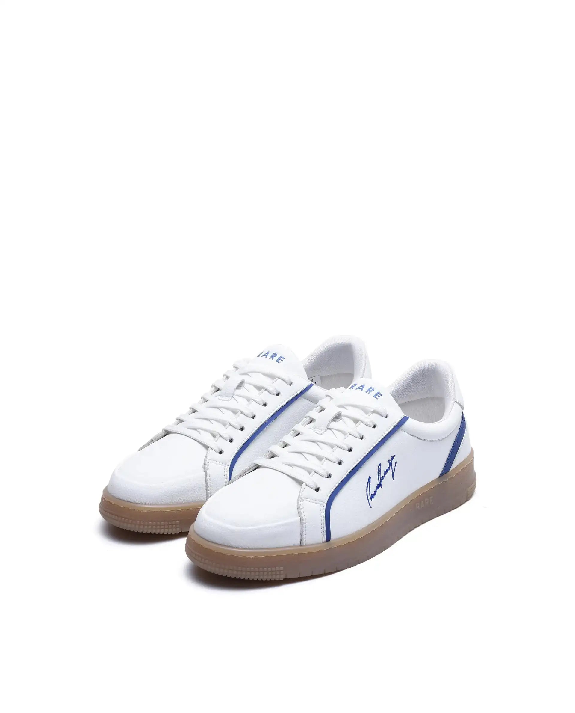Rare Rabbit Men's Elleo Blue Micro Leather Sneaker
