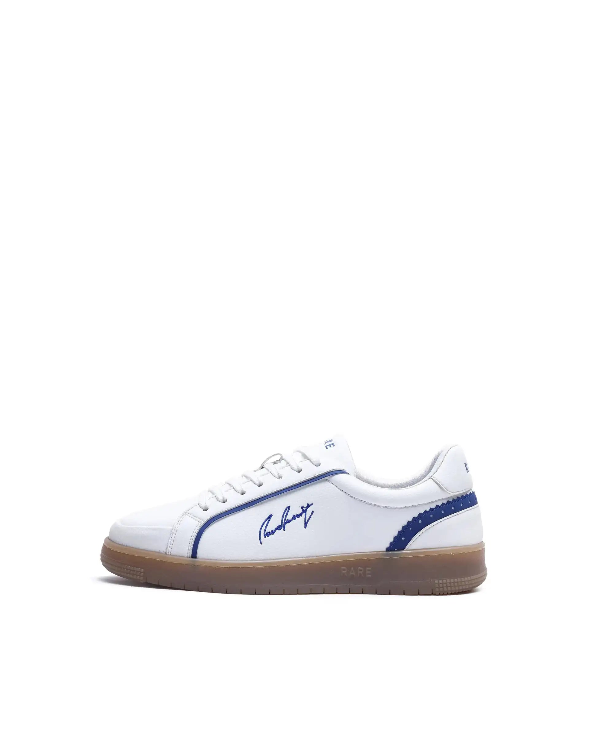 Rare Rabbit Men's Elleo Blue Micro Leather Sneaker