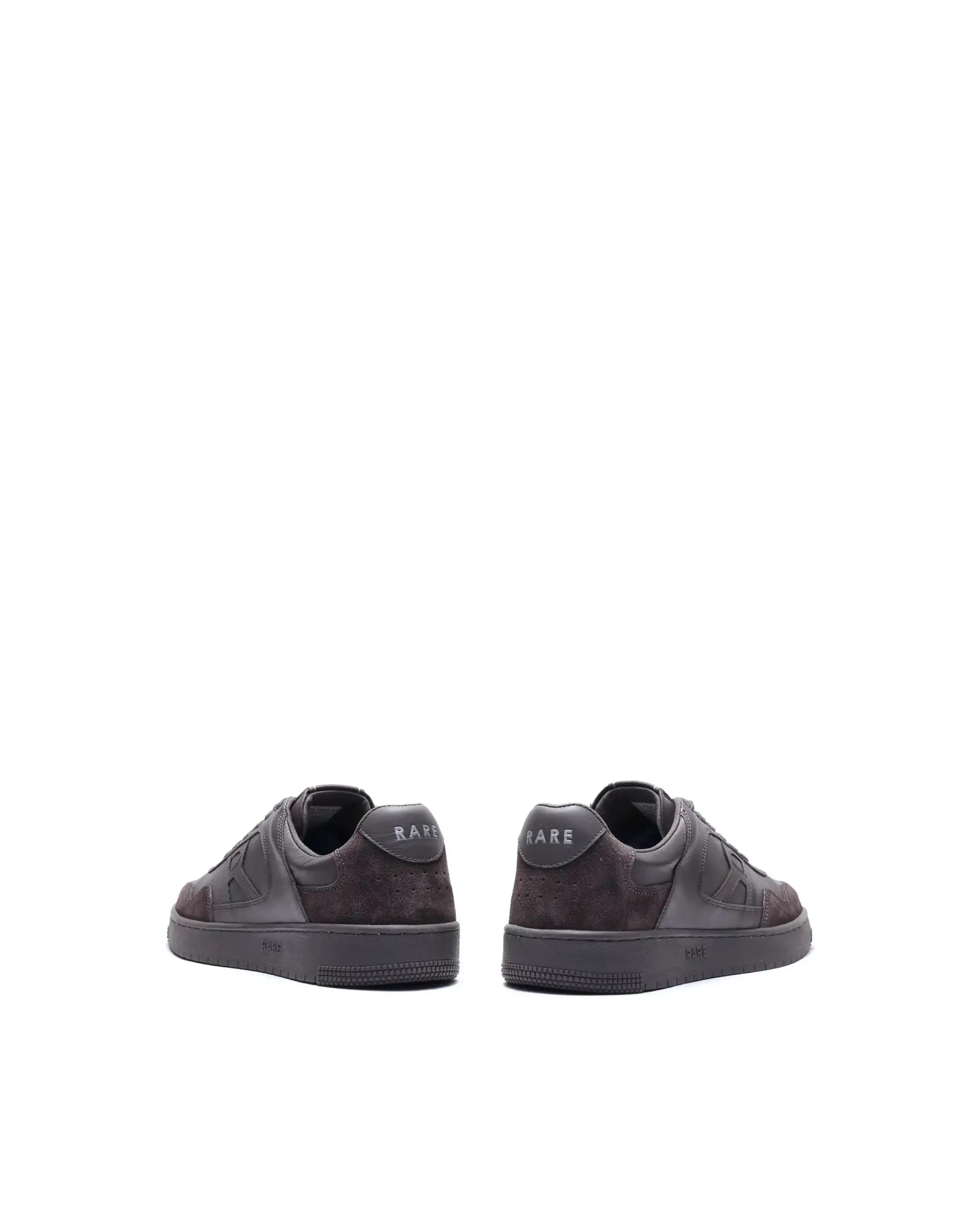 Rare Rabbit Men's Elysium Dark Grey Lace-Up Closure Sneaker