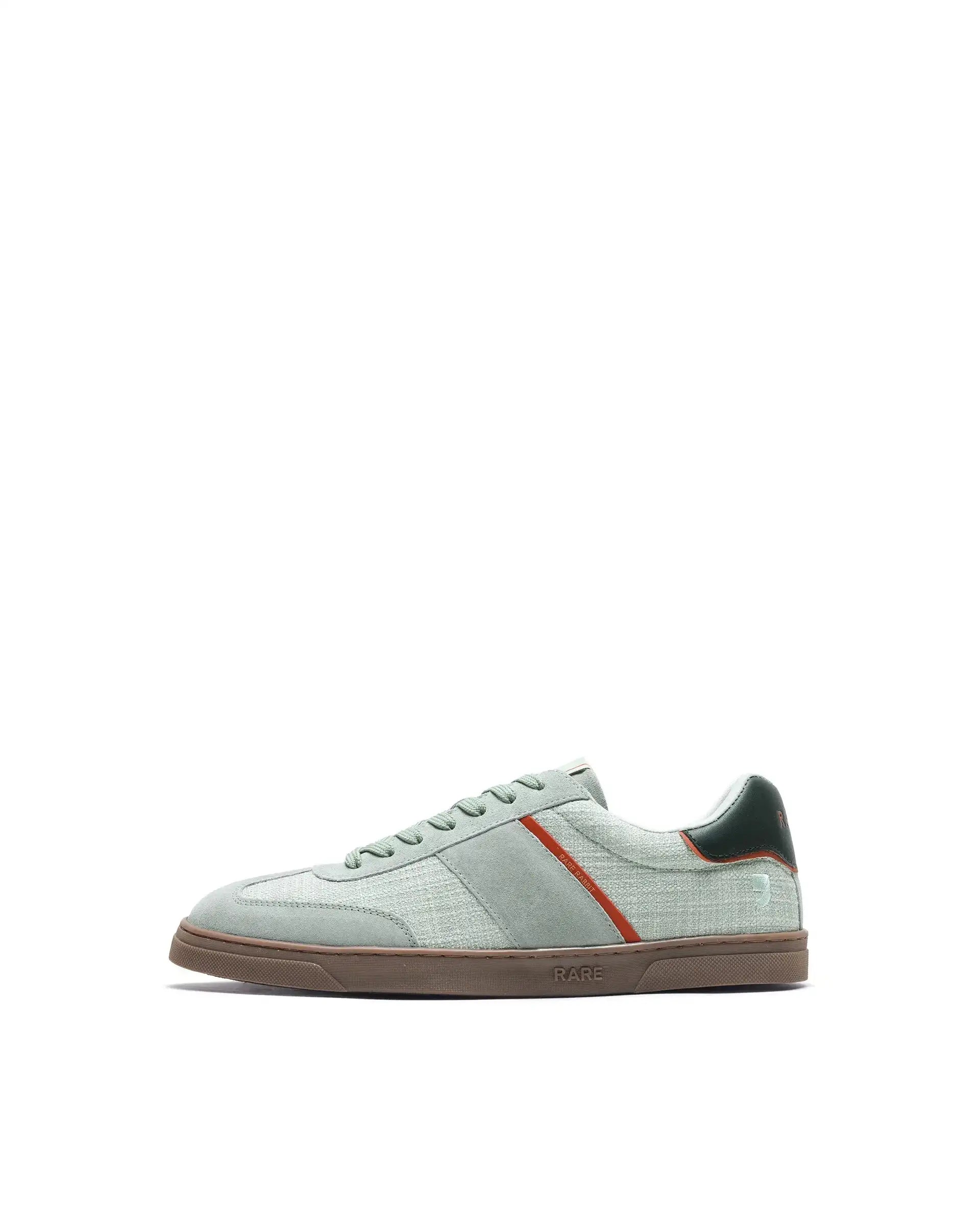 Rare Rabbit Men's Fizzo Light Sage Suede Sneaker