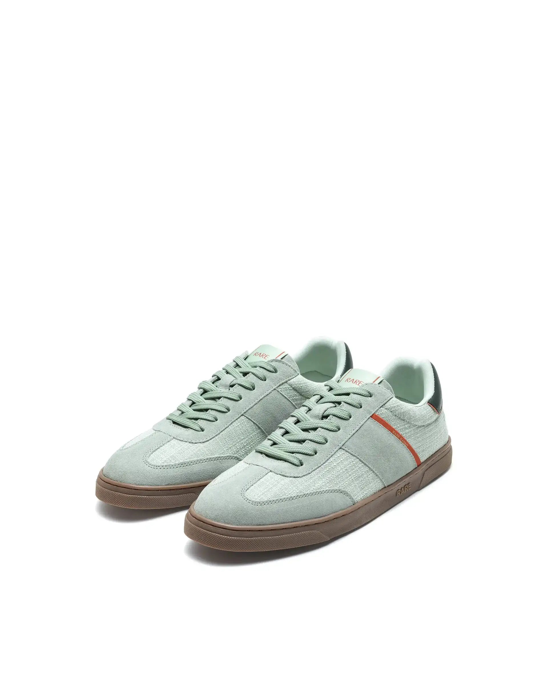 Rare Rabbit Men's Fizzo Light Sage Suede Sneaker