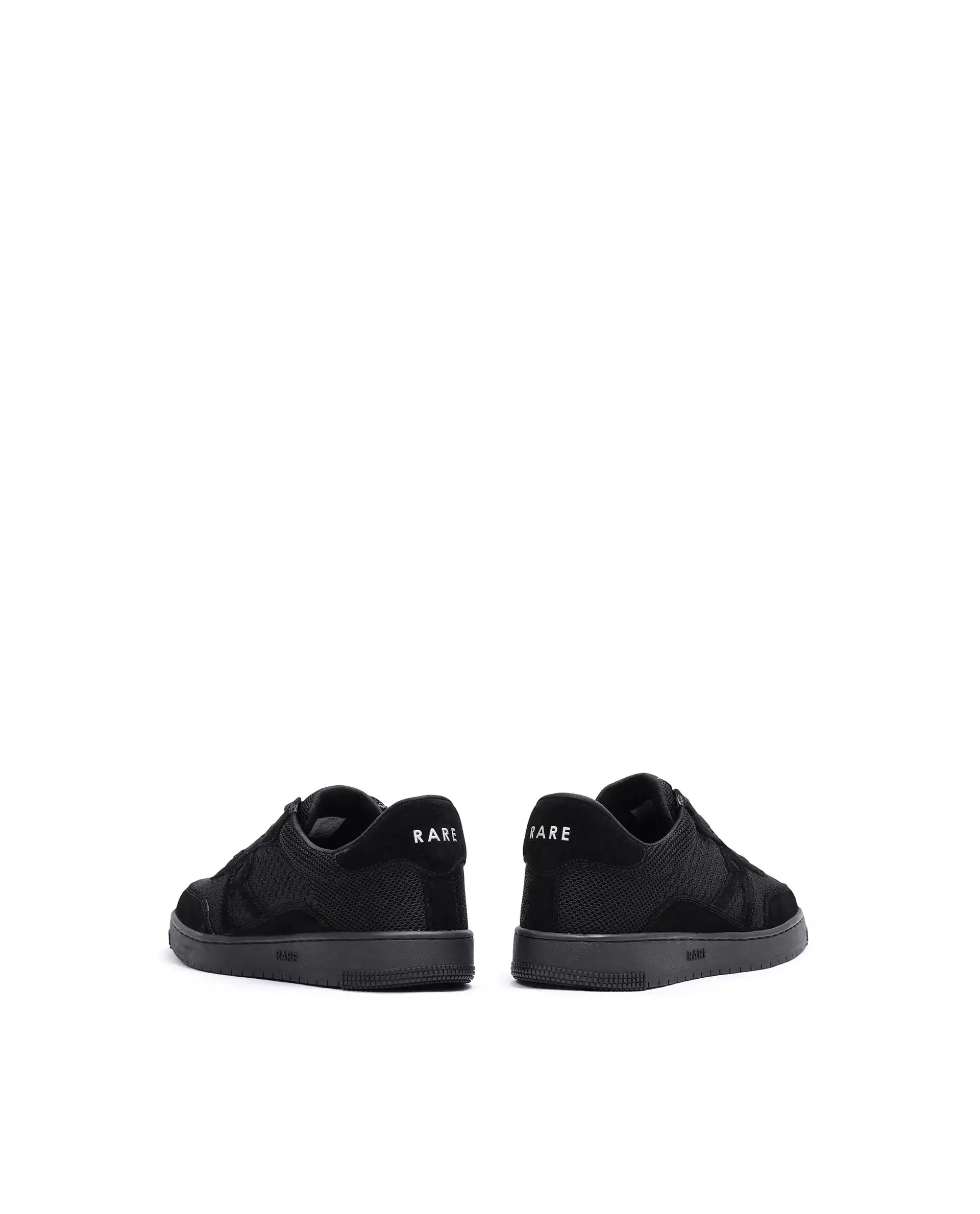 Rare Rabbit Men's Flint Black Lace-Up Closure Sneaker