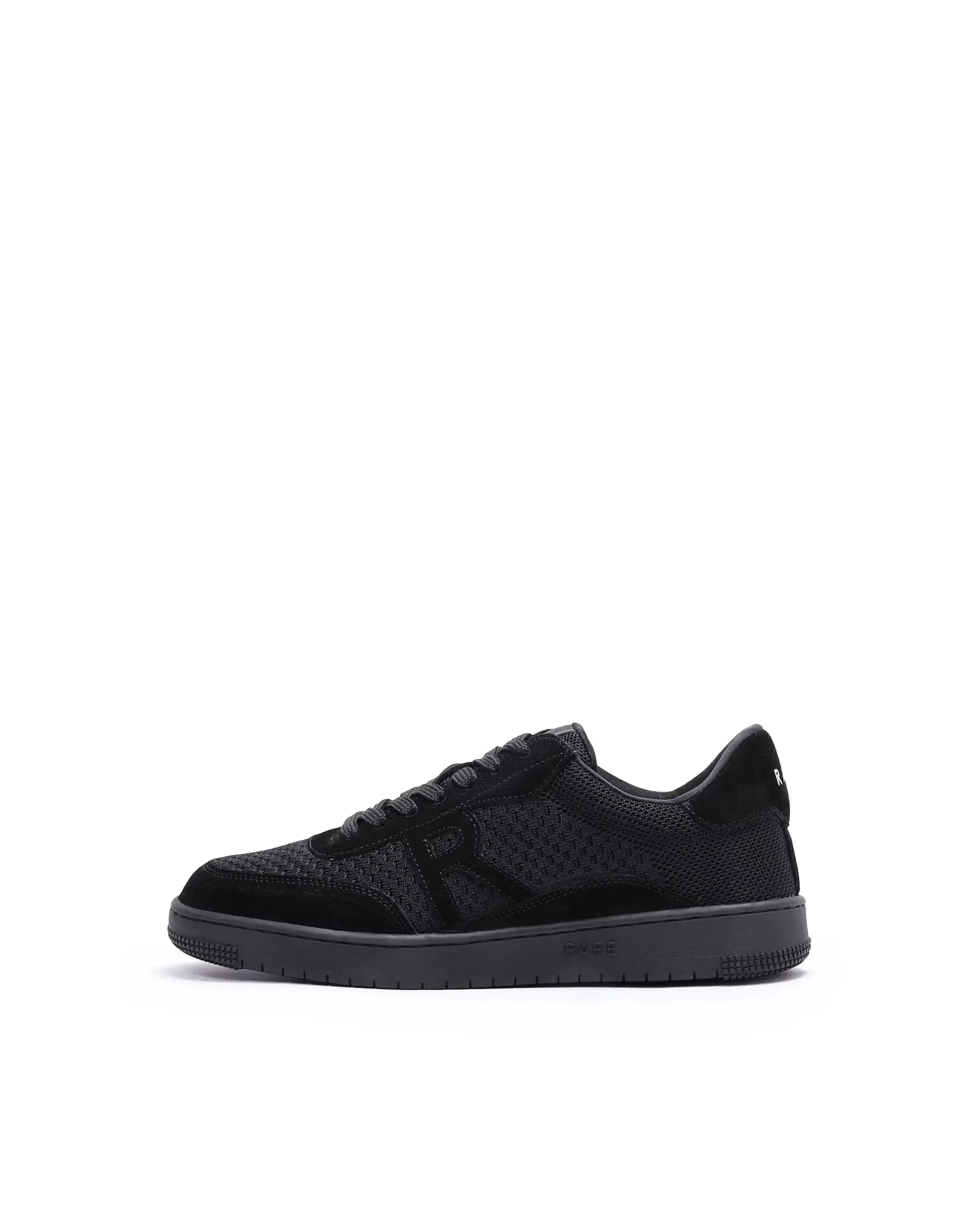 Rare Rabbit Men's Flint Black Lace-Up Closure Sneaker