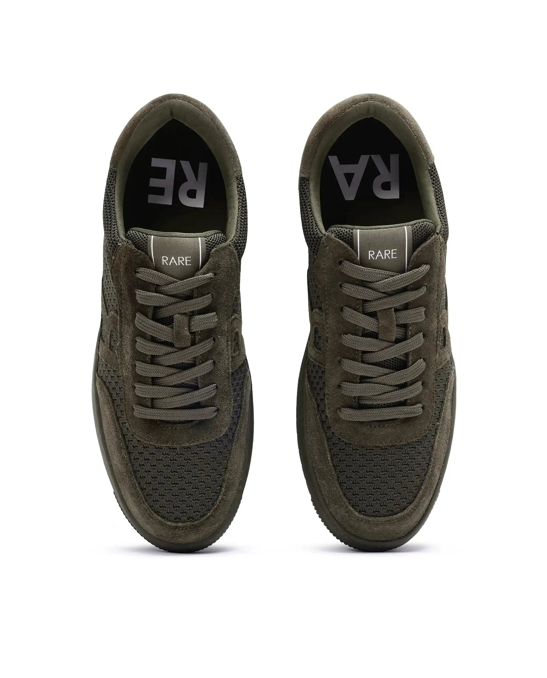 Rare Rabbit Men's Flint Olive Lace-Up Closure Sneaker