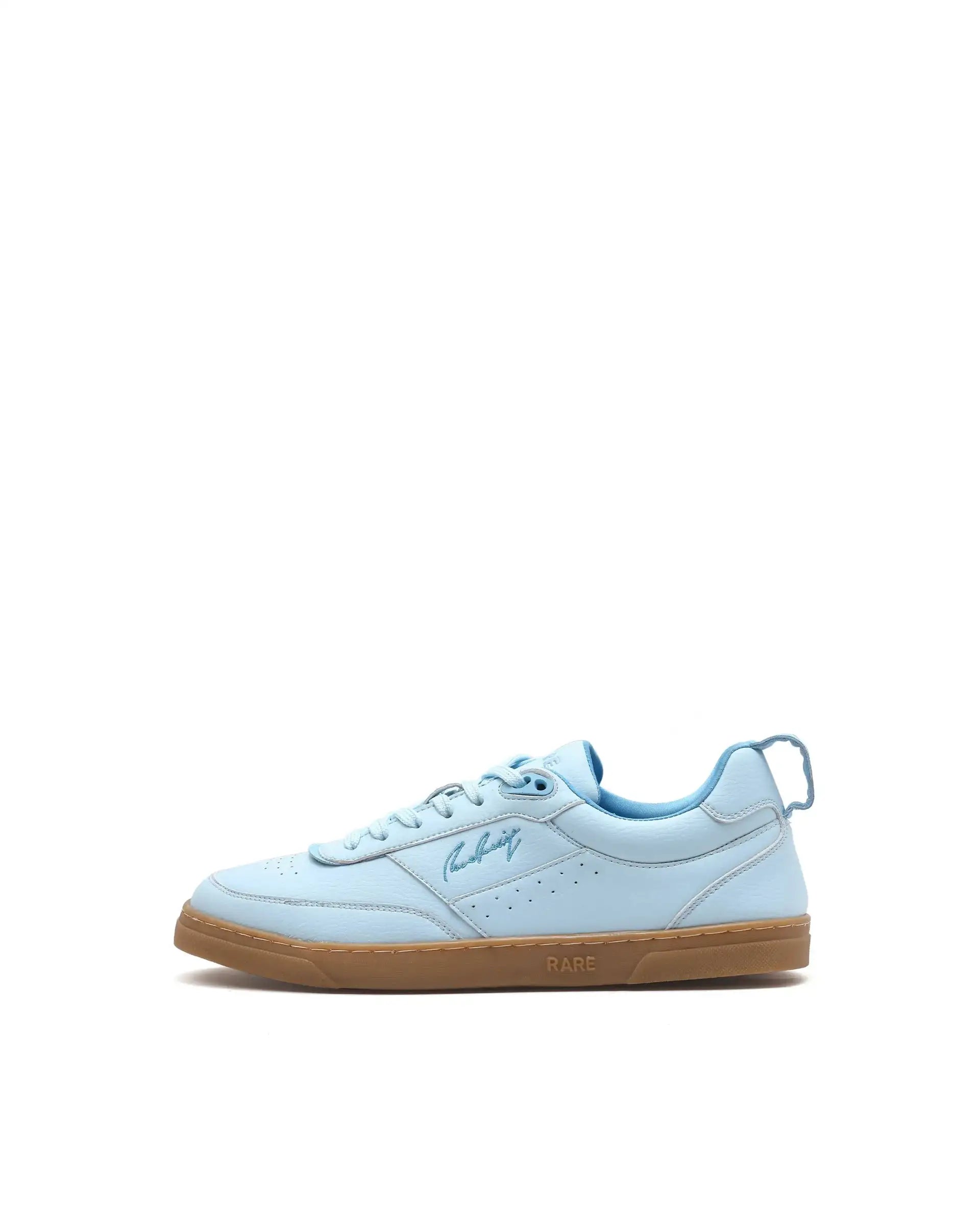 Rare Rabbit Men's Garen Blue Micro Fiber Causal Sneaker
