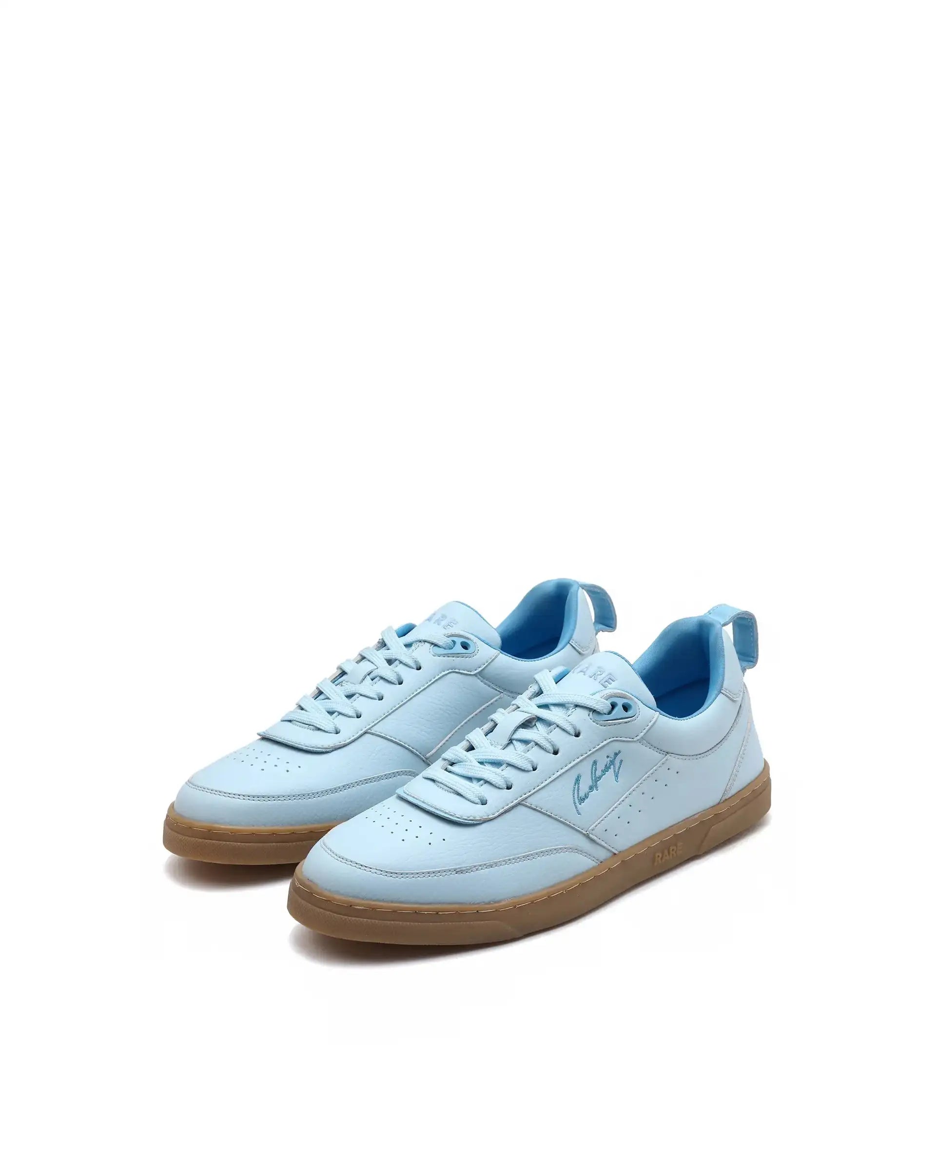 Rare Rabbit Men's Garen Blue Micro Fiber Causal Sneaker