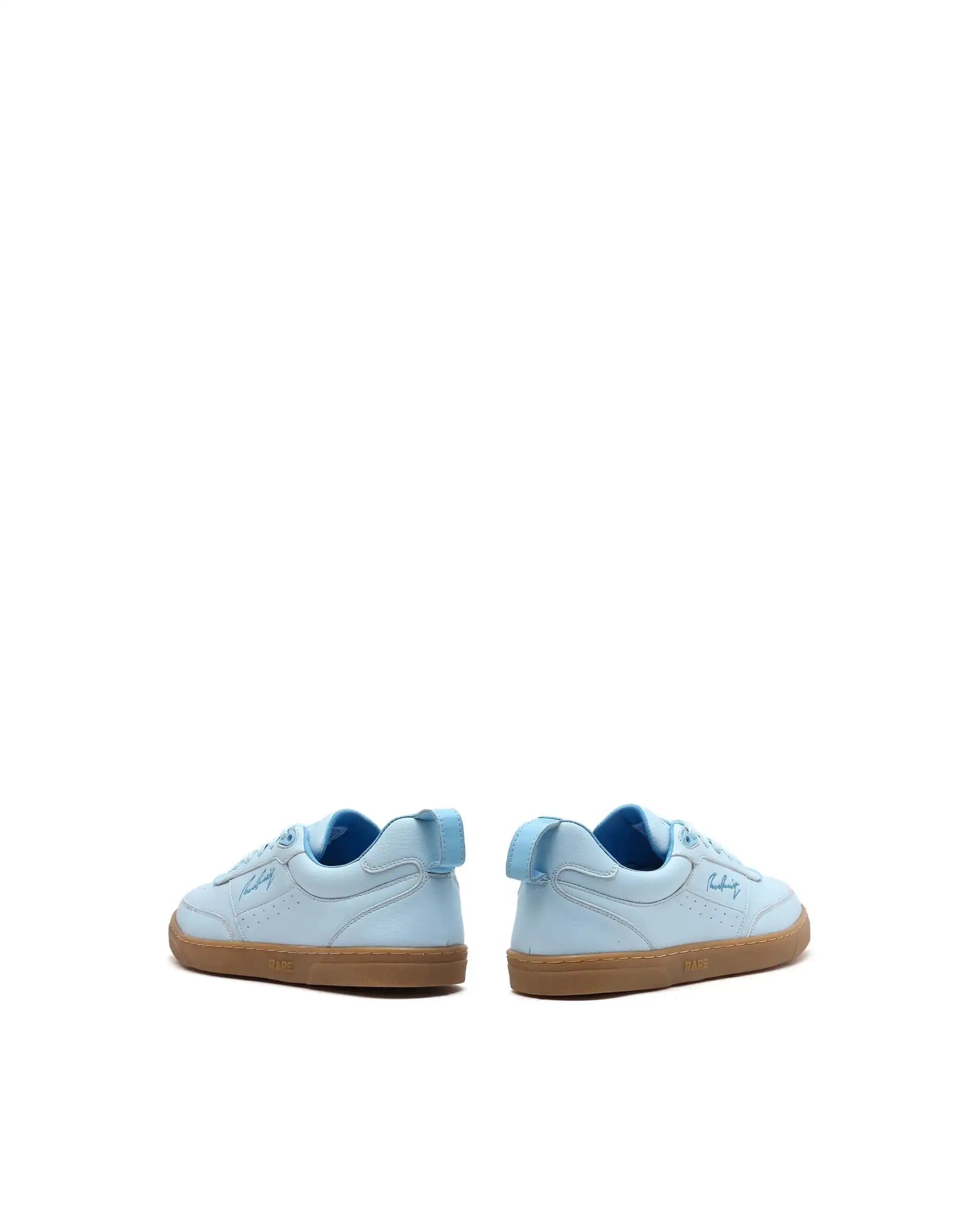 Rare Rabbit Men's Garen Blue Micro Fiber Causal Sneaker