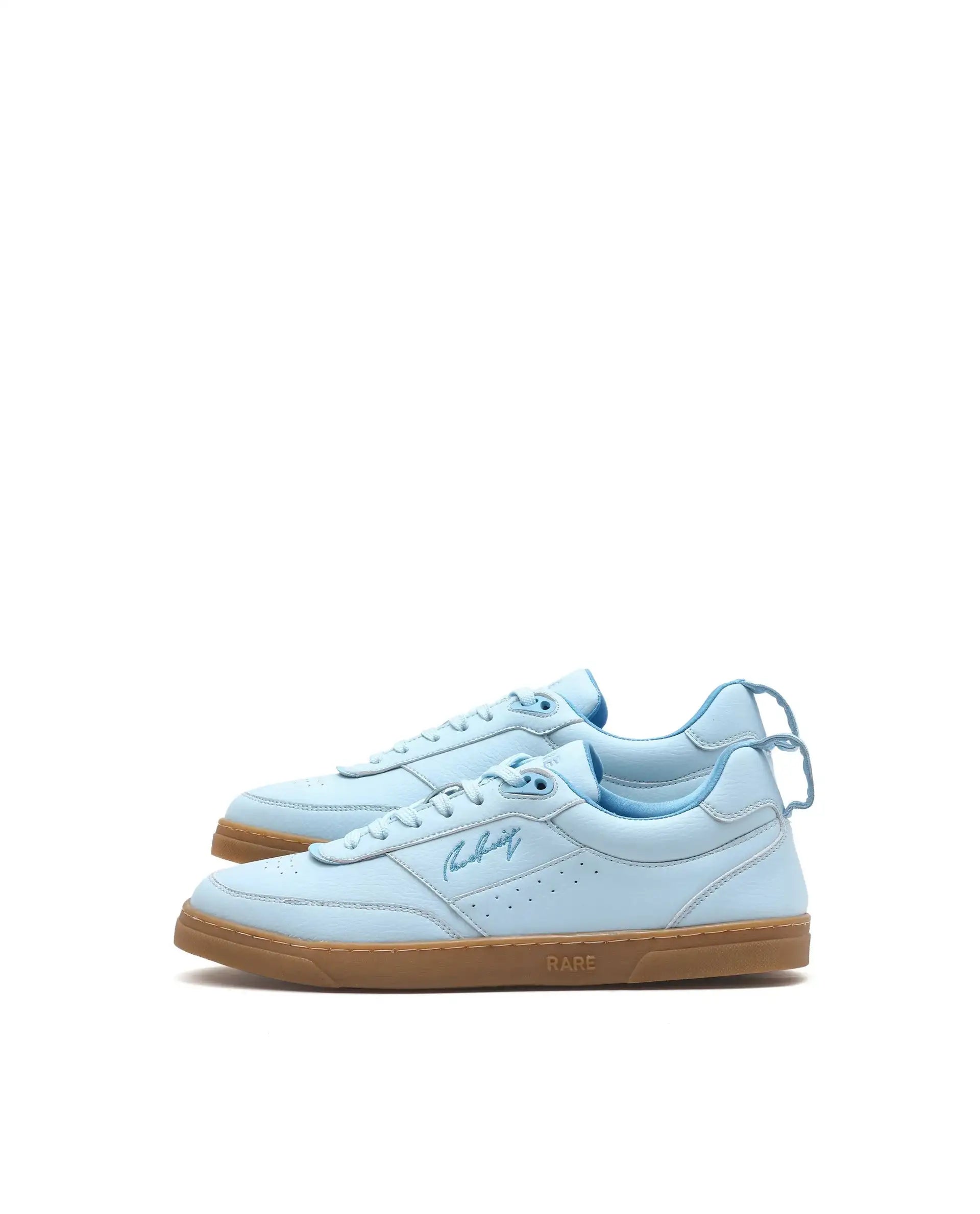Rare Rabbit Men's Garen Blue Micro Fiber Causal Sneaker
