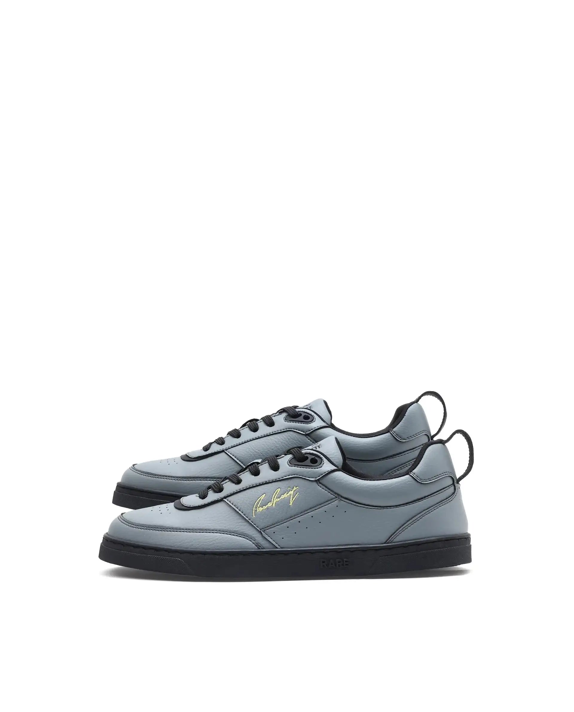 Rare Rabbit Men's Garen Grey Micro Fiber Causal Sneaker