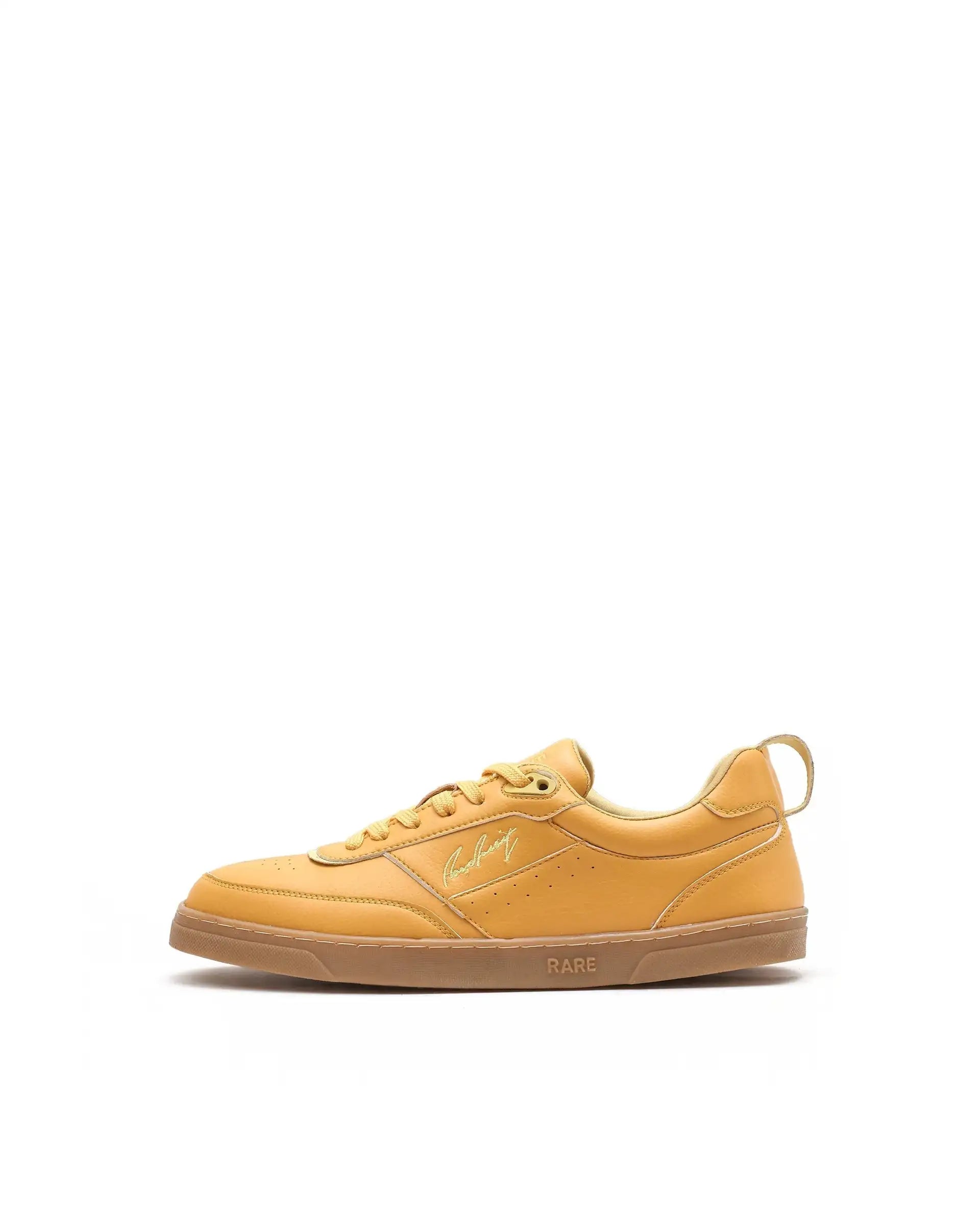 Rare Rabbit Men's Garen Mustard Micro Fiber Causal Sneaker