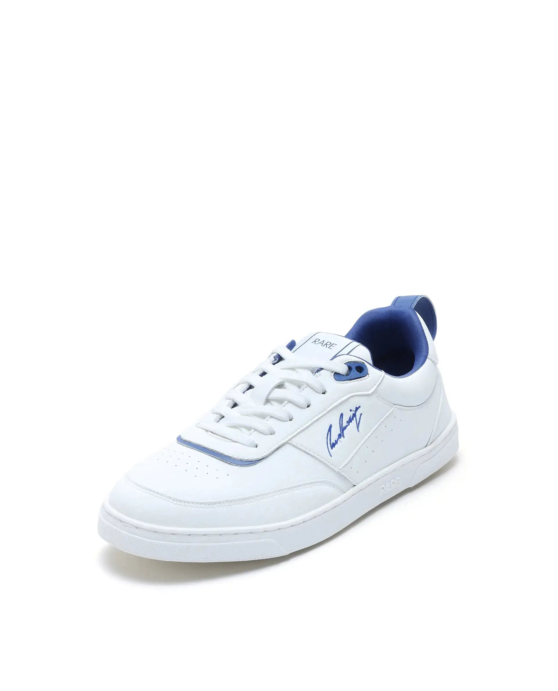 Rare Rabbit Men's Garen Navy Micro Fiber Causal Sneaker