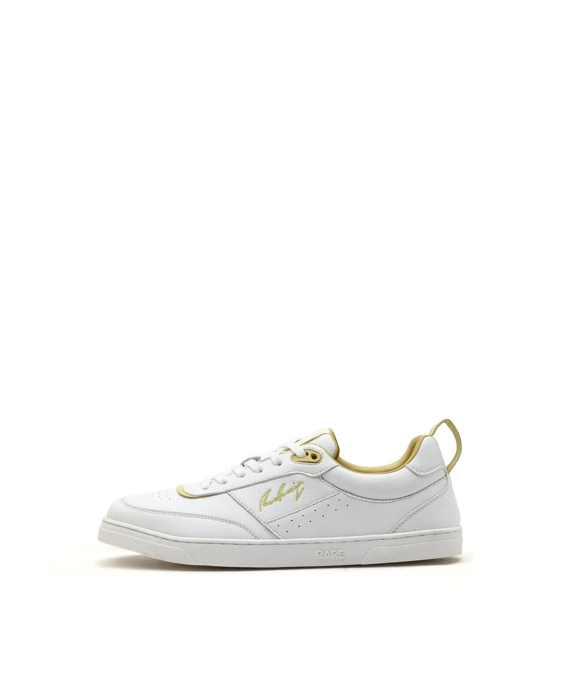 Rare Rabbit Men's Garen Yellow Micro Fibercausal Sneaker