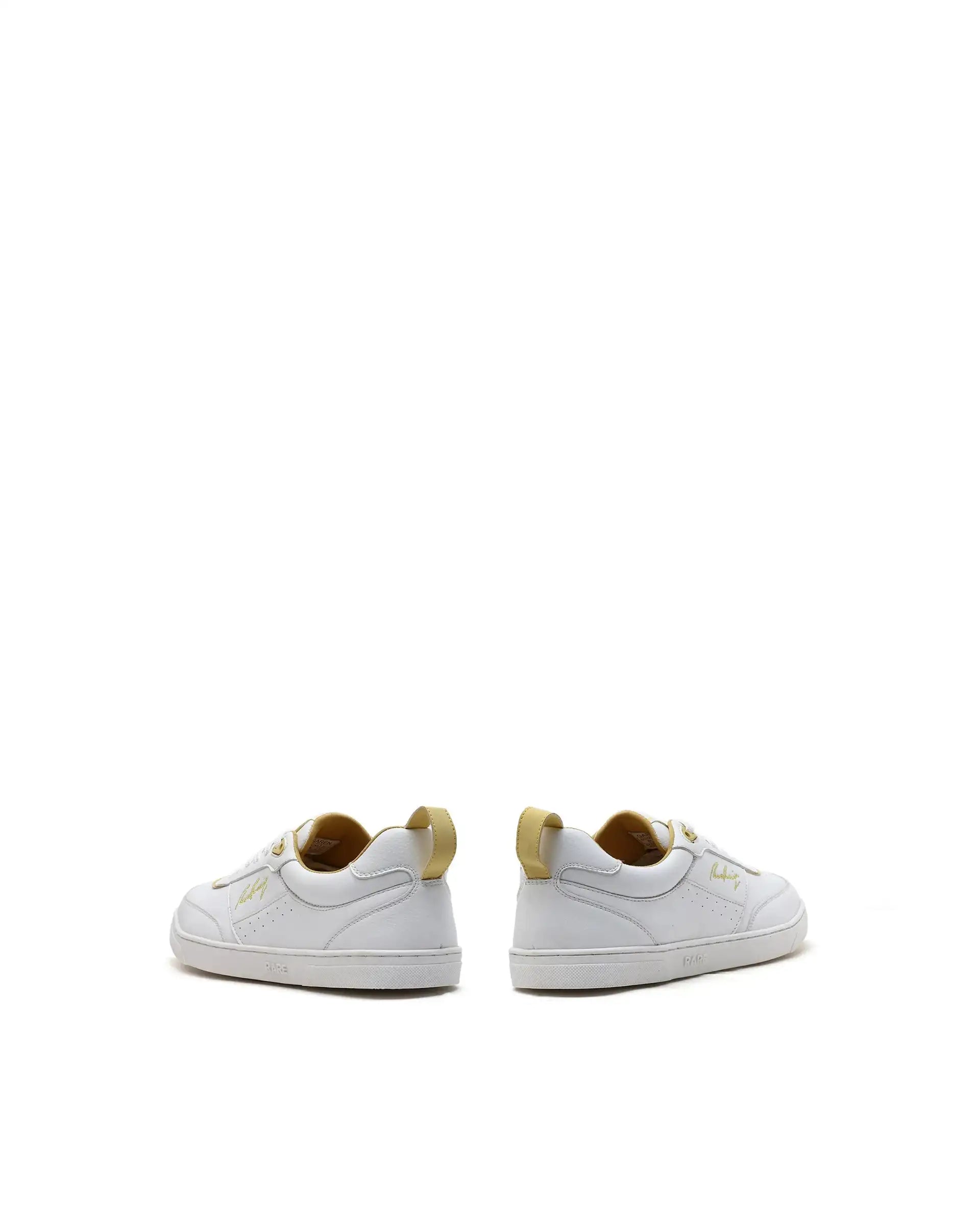 Rare Rabbit Men's Garen Yellow Micro Fibercausal Sneaker