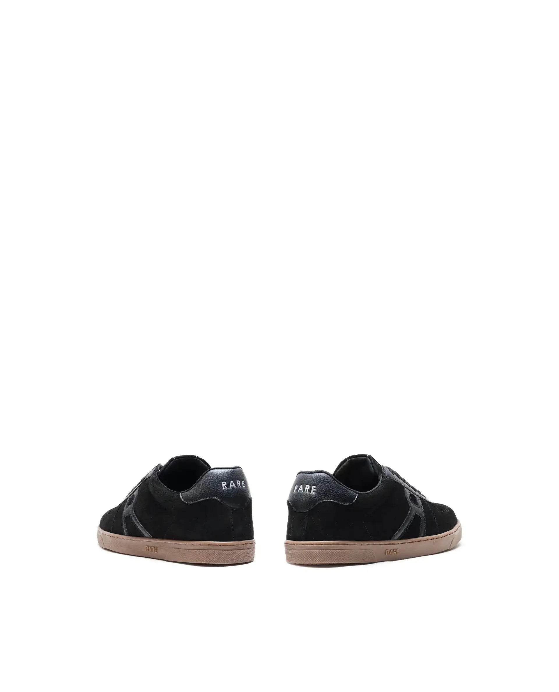 Rare Rabbit Men's Greg Light Black Lace-Up Closure Suede Sneaker