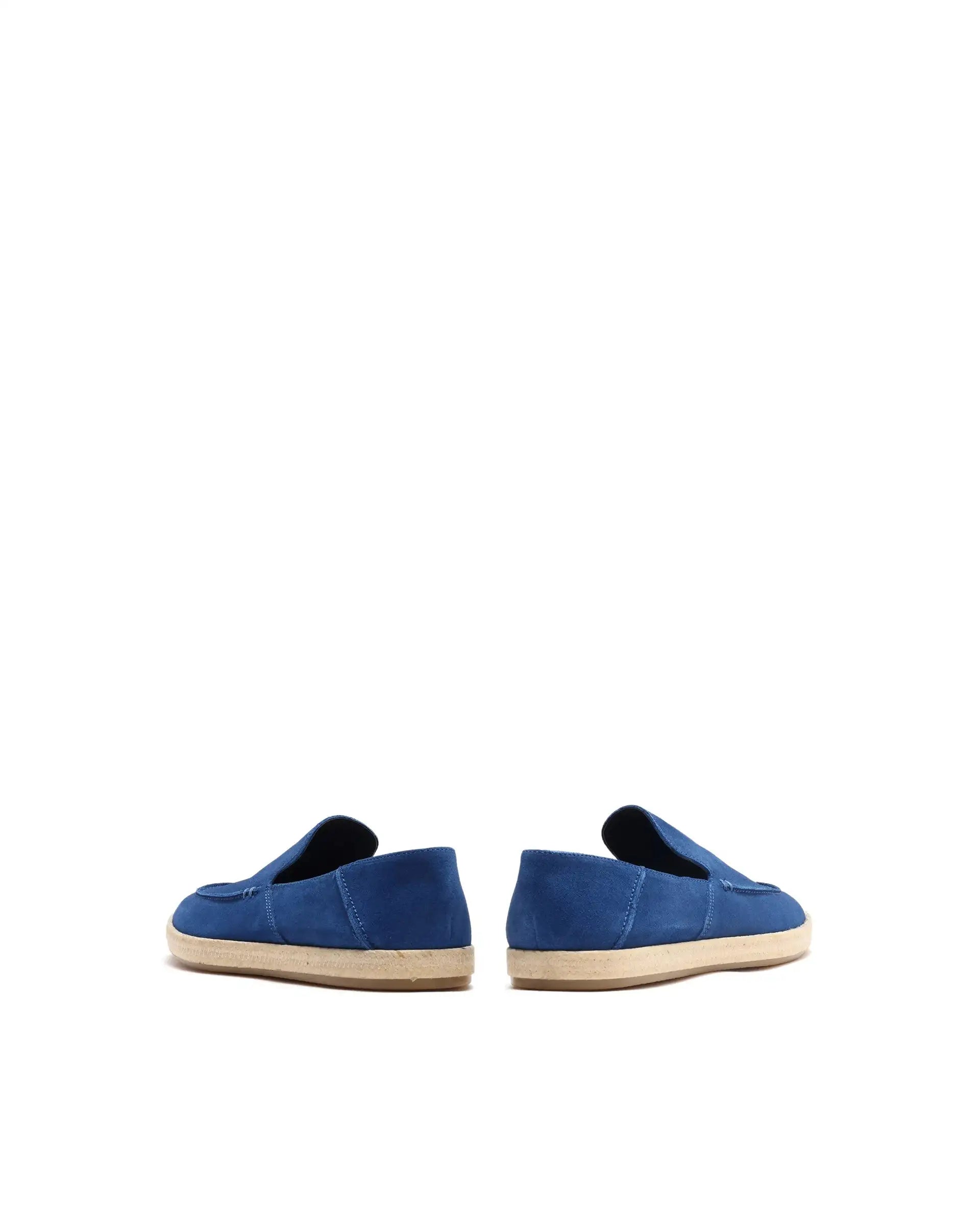Rare Rabbit Men Havana Ink Blue Suede Leather Slip-On Closure Shoes