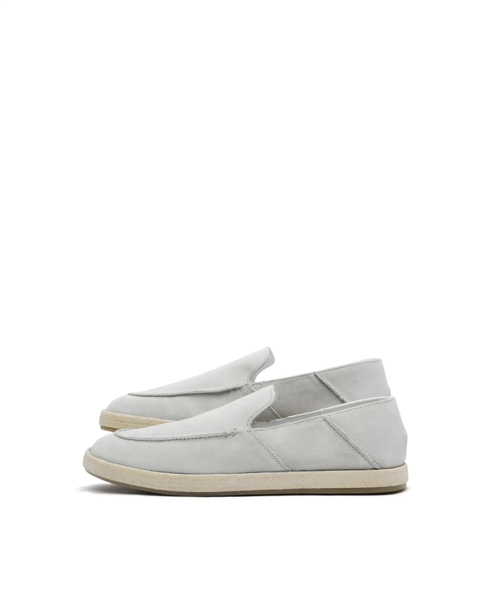 Rare Rabbit Men Havana White Suede Leather Slip-On Closure Shoes