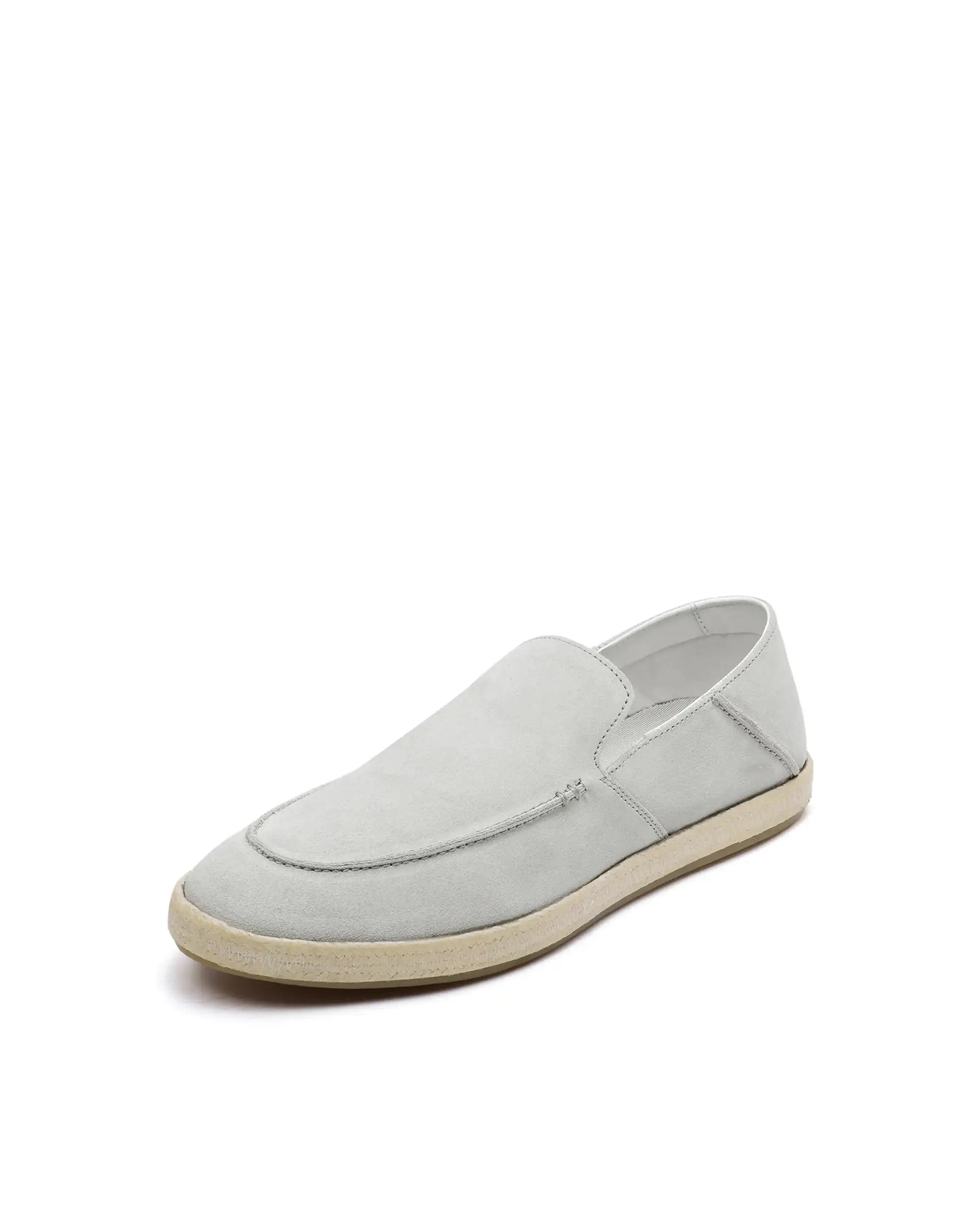 Rare Rabbit Men Havana White Suede Leather Slip-On Closure Shoes