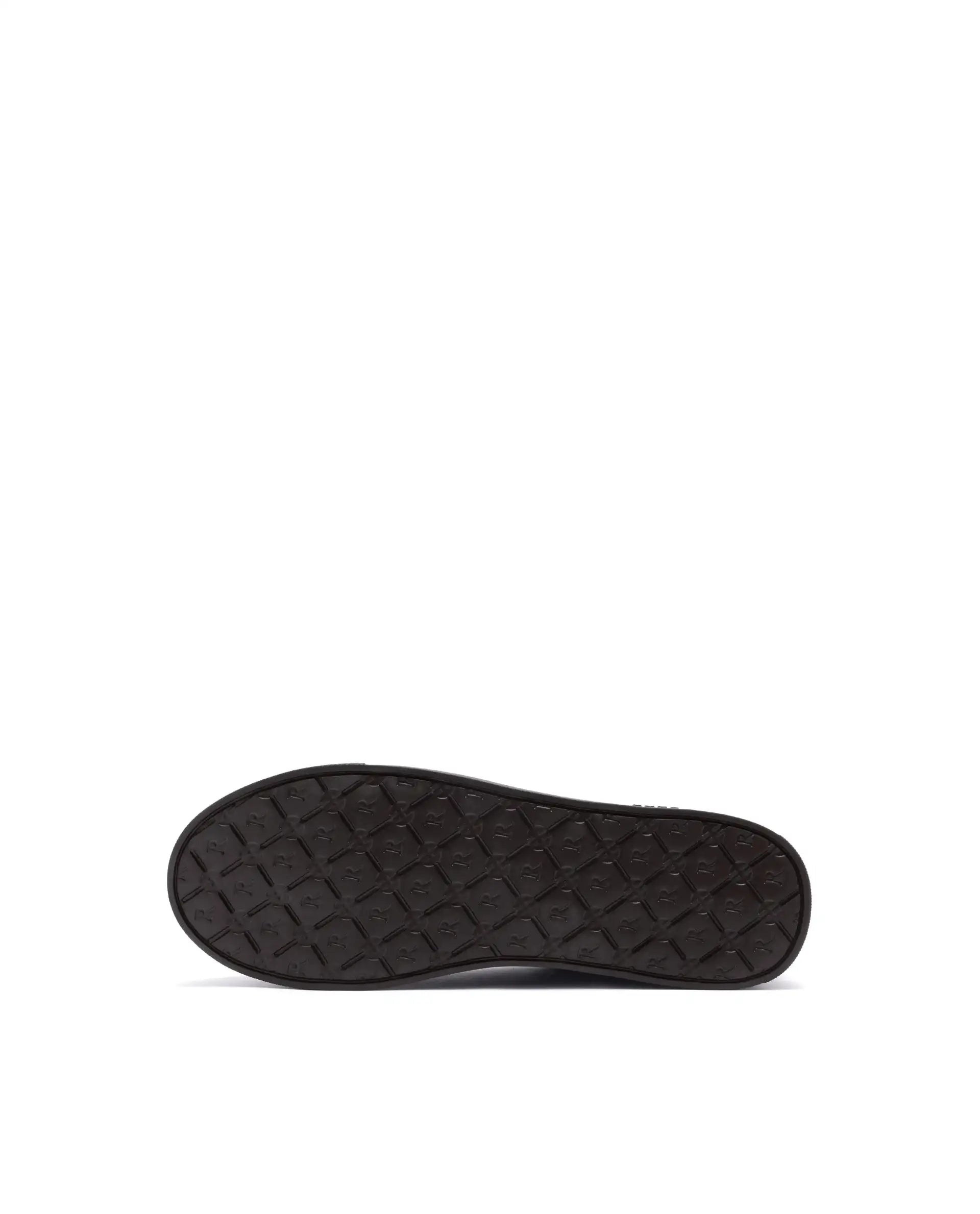 Rare Rabbit Men Herlock Brown Plated Genuine Leather With A Branded Metal Trim Low-Top Lace-Up Sneaker Shoes