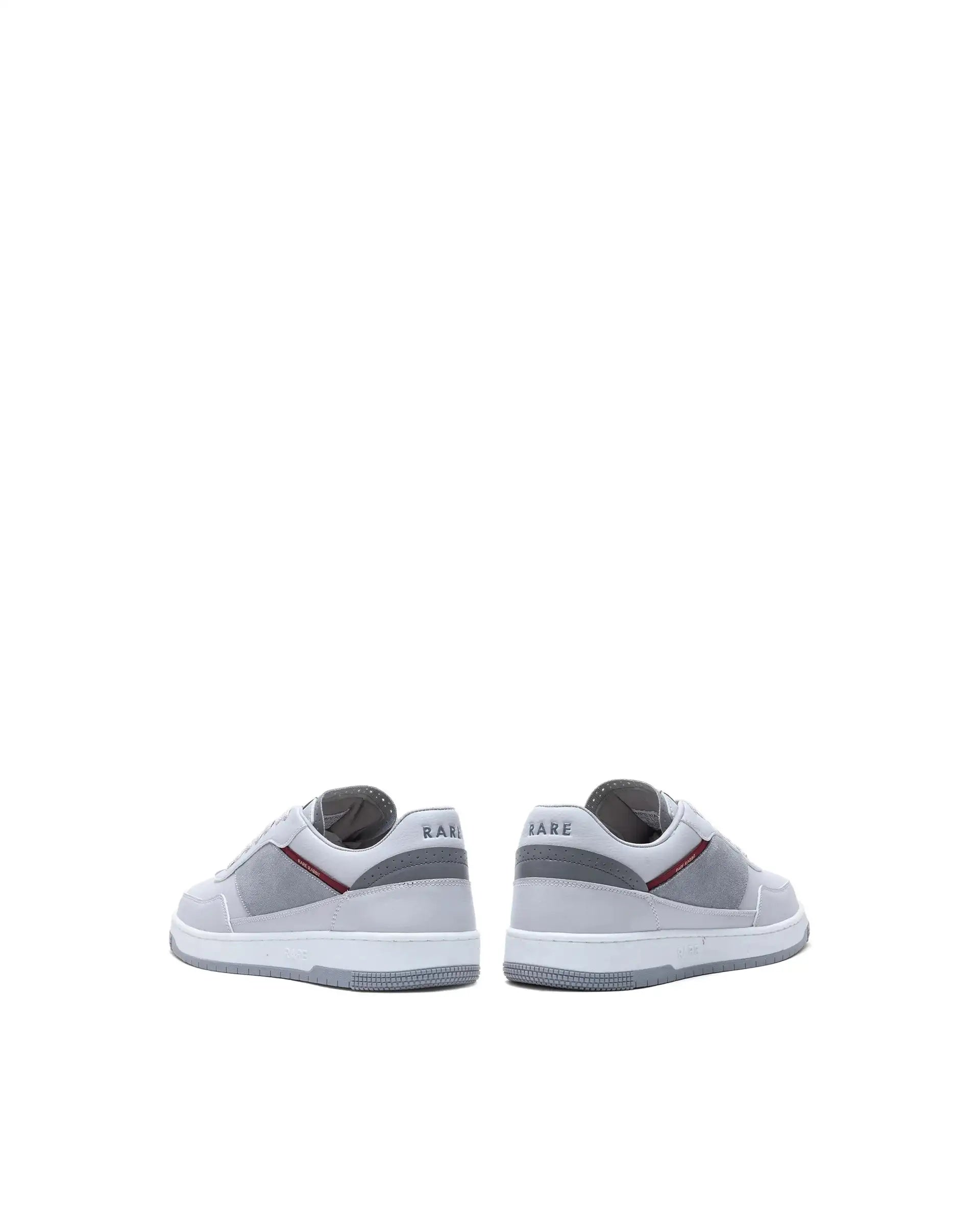 Rare Rabbit Men's Imperia Grey Micro Fiber Lace-Up Closure Sneaker