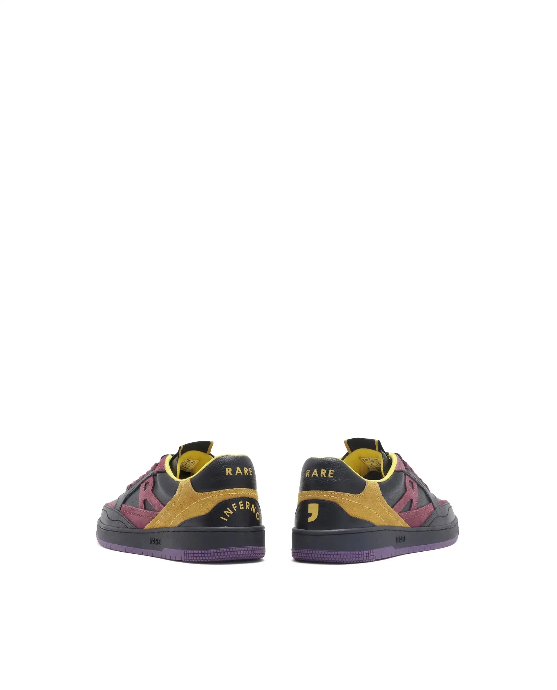 Rare Rabbit Men Inferno Black Lace-Up Closure Sneaker