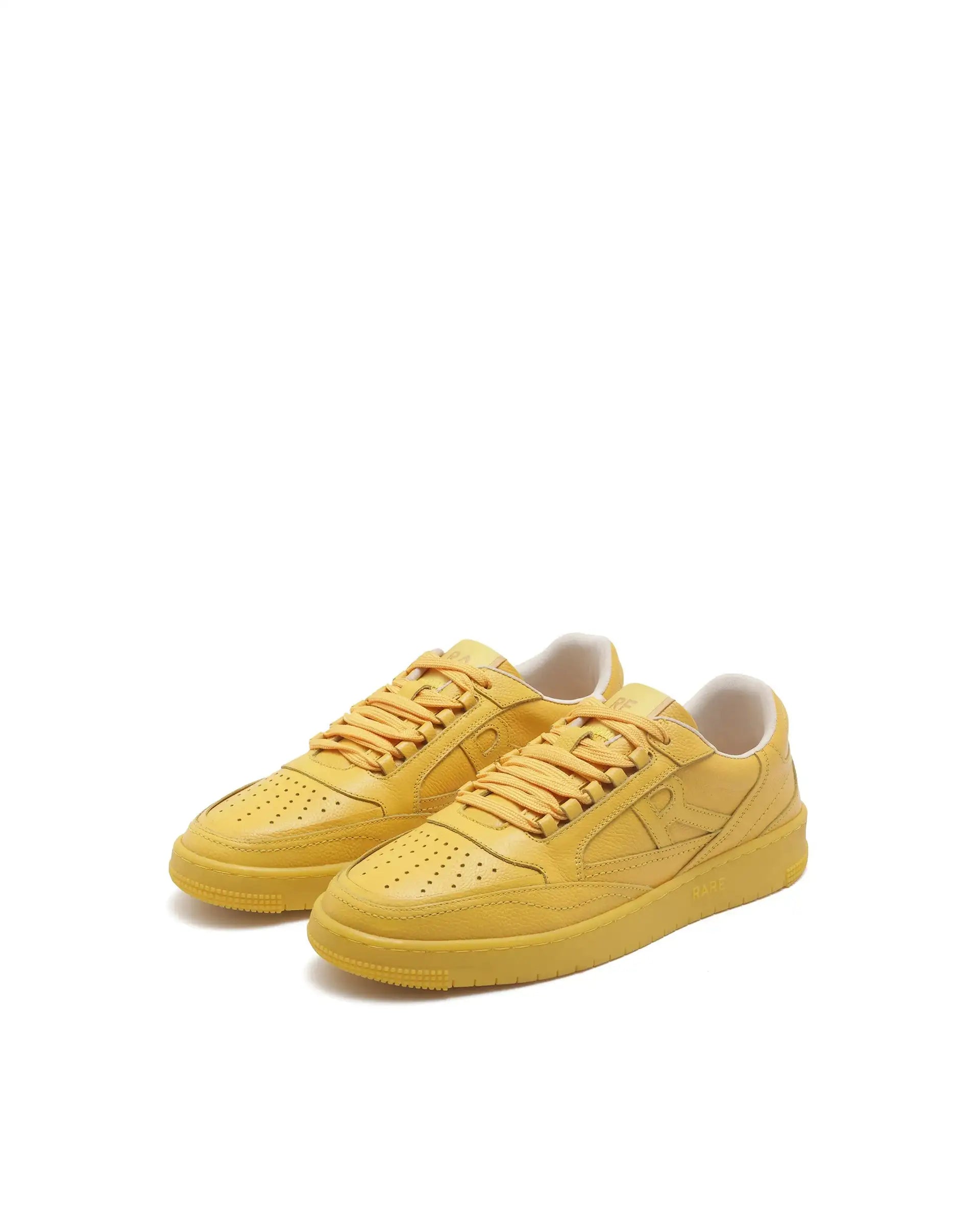 Rare Rabbit Men's Inferno Lite Yellow Lace-Up Closure Sneaker