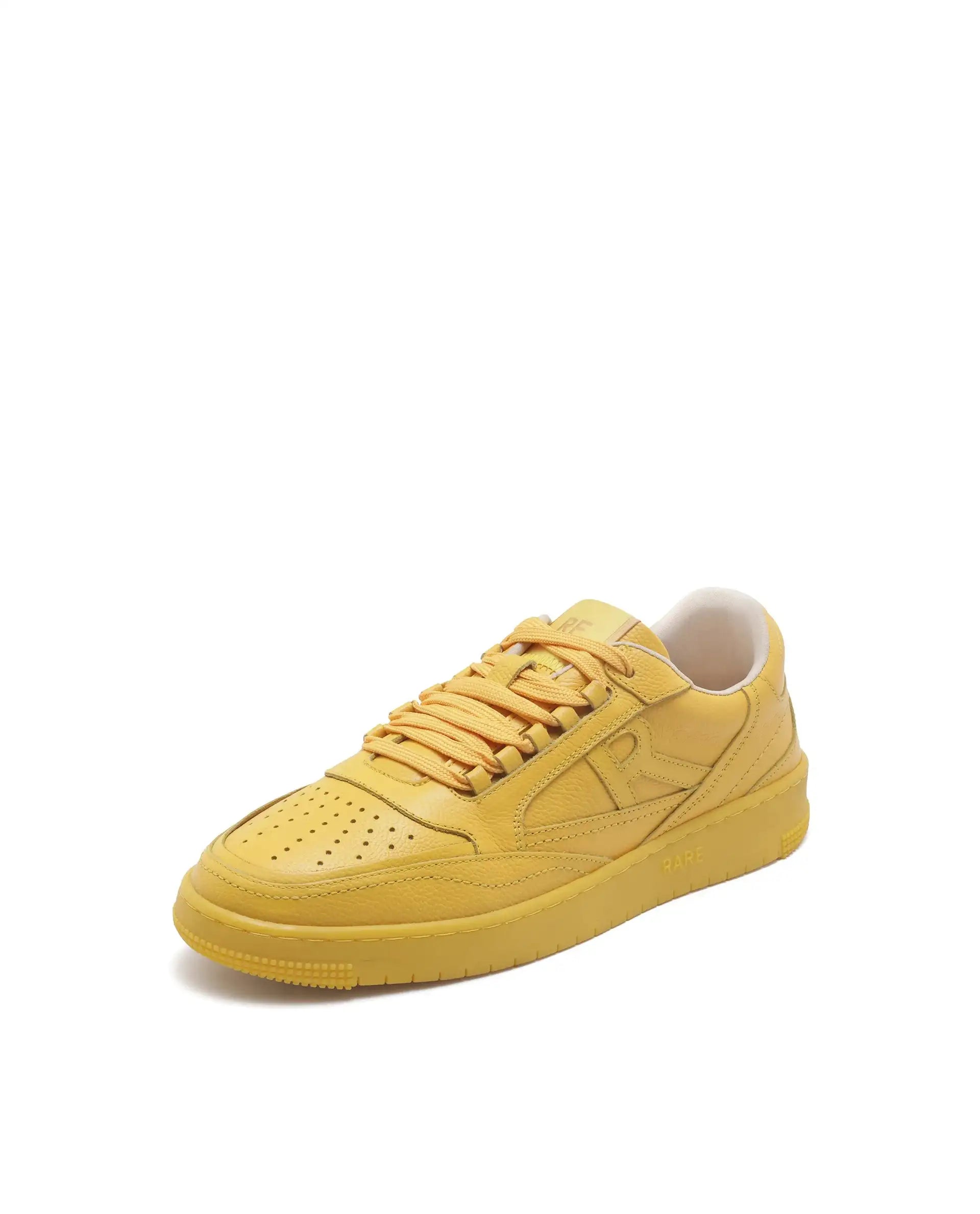 Rare Rabbit Men's Inferno Lite Yellow Lace-Up Closure Sneaker