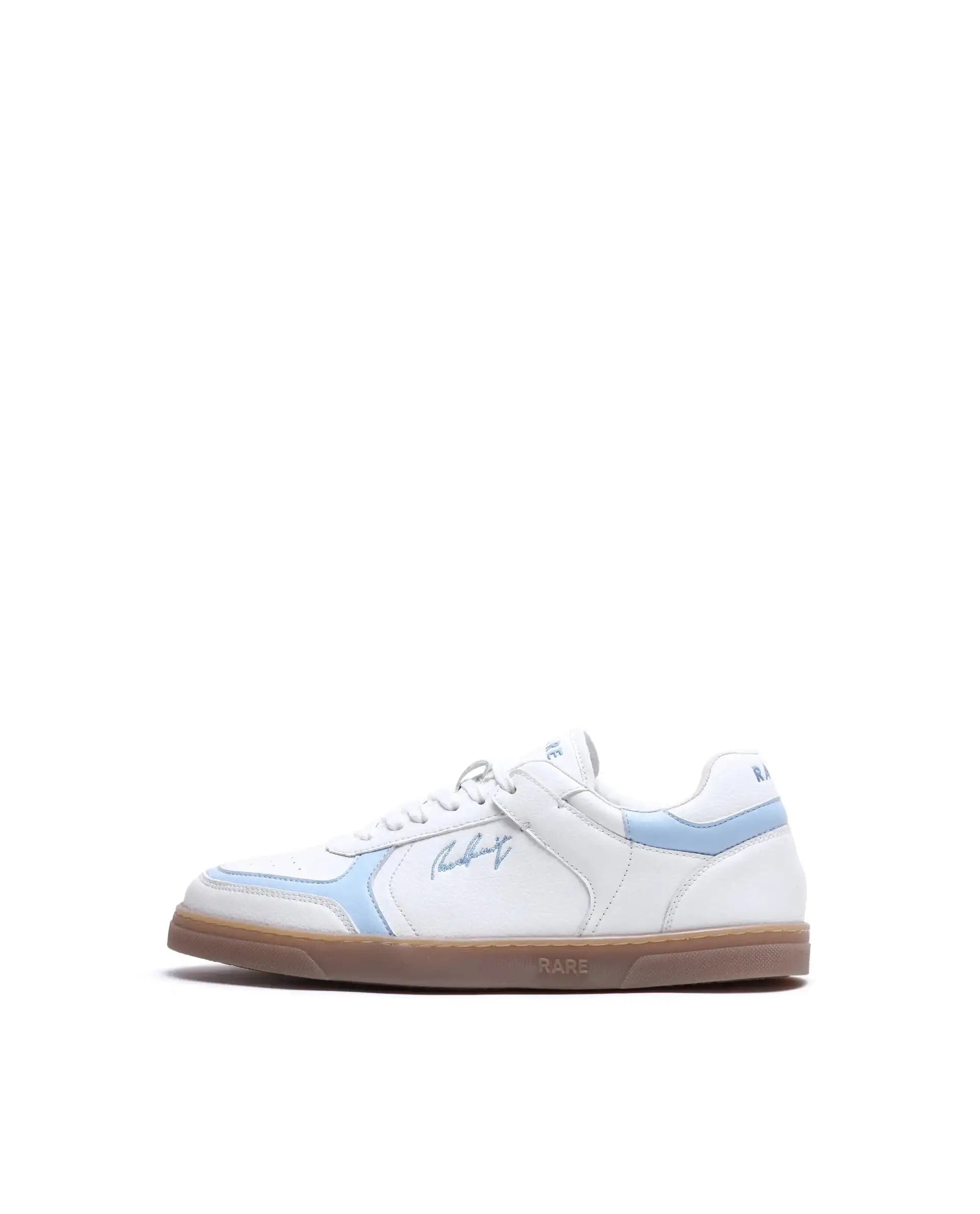 Rare Rabbit Men's Inforo Blue Micro Leather Sneaker