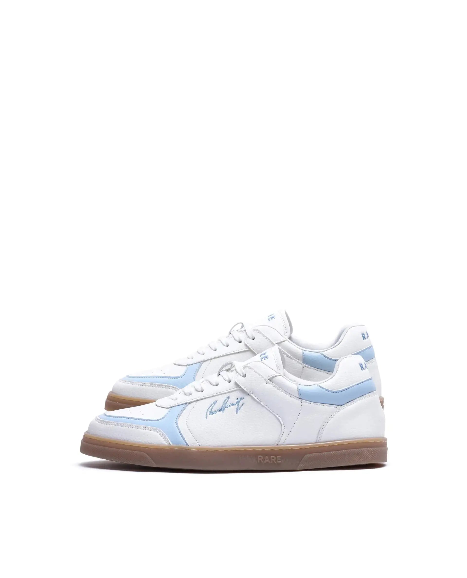 Rare Rabbit Men's Inforo Blue Micro Leather Sneaker
