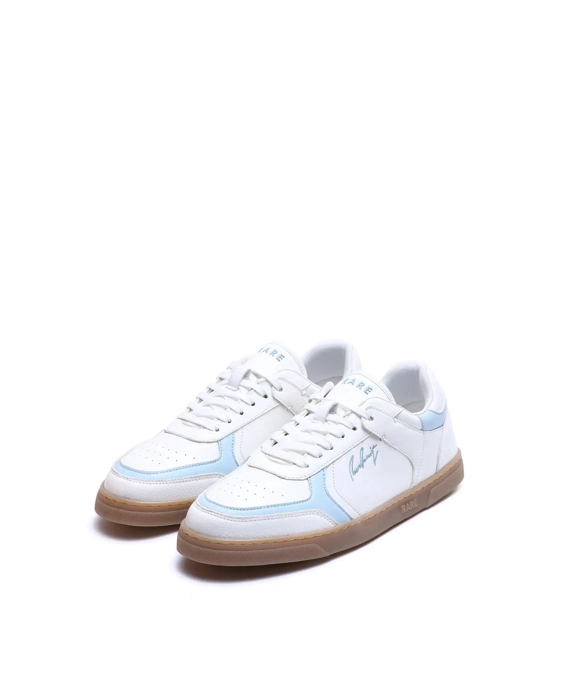 Rare Rabbit Men's Inforo Blue Micro Leather Sneaker