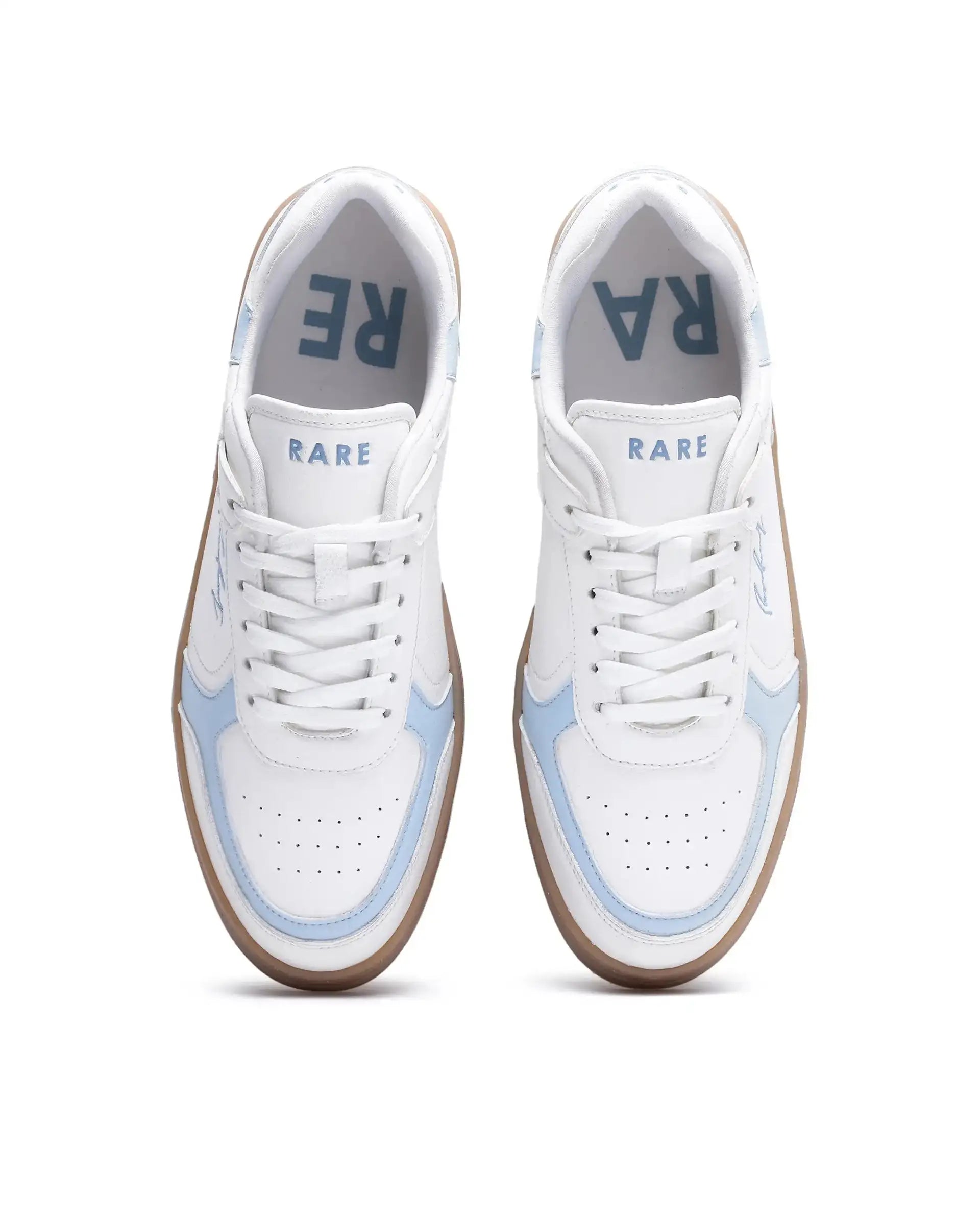 Rare Rabbit Men's Inforo Blue Micro Leather Sneaker