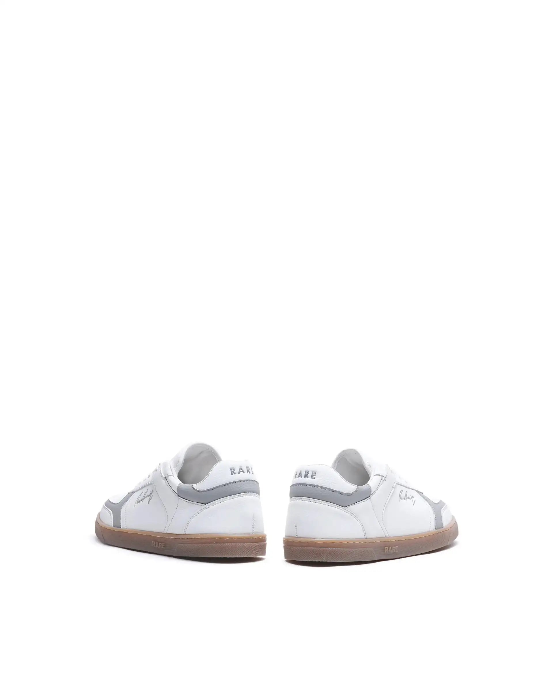 Rare Rabbit Men's Inforo White Micro Leather Sneaker