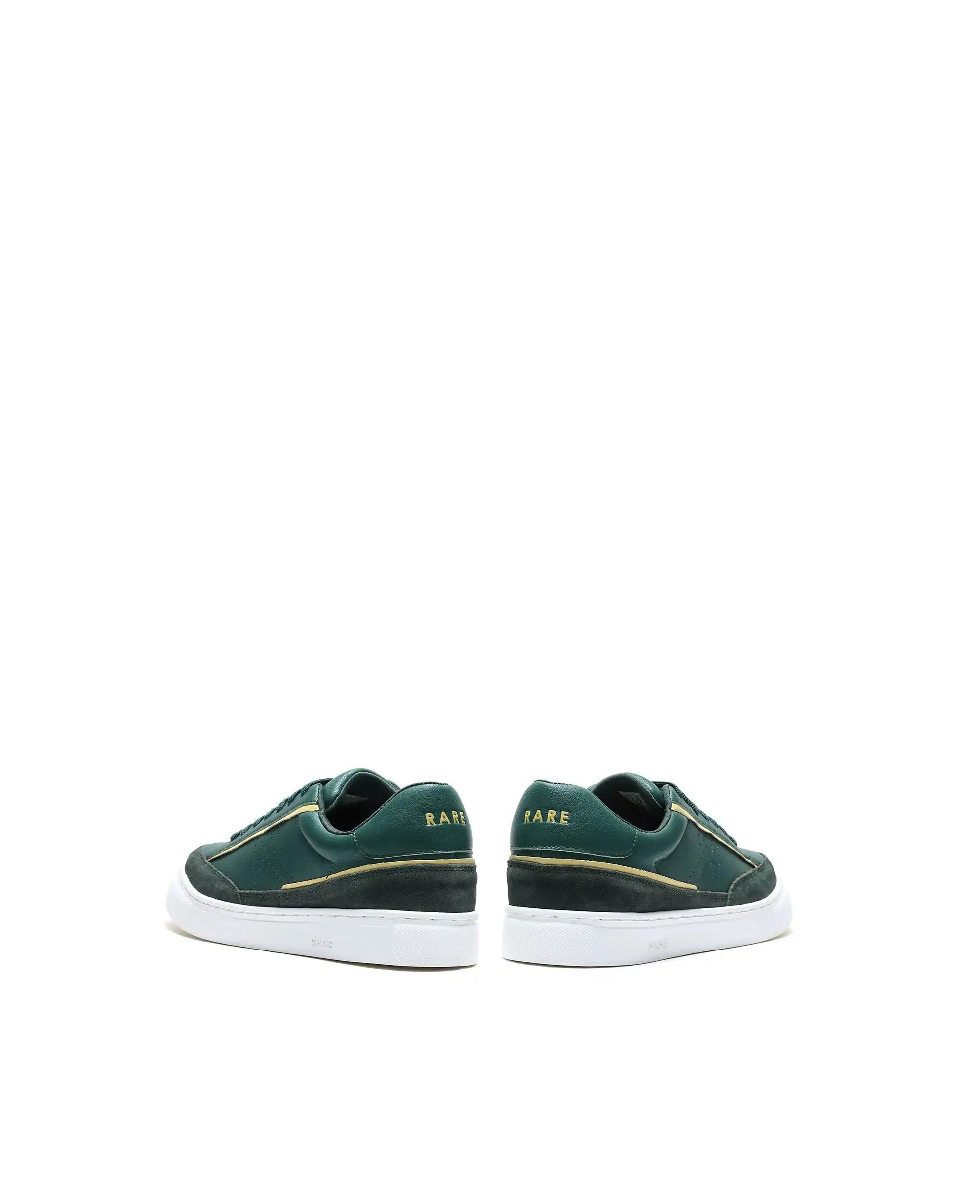 Rare Rabbit Men's Kennen Dark Green Micro Fiber Causal Sneaker