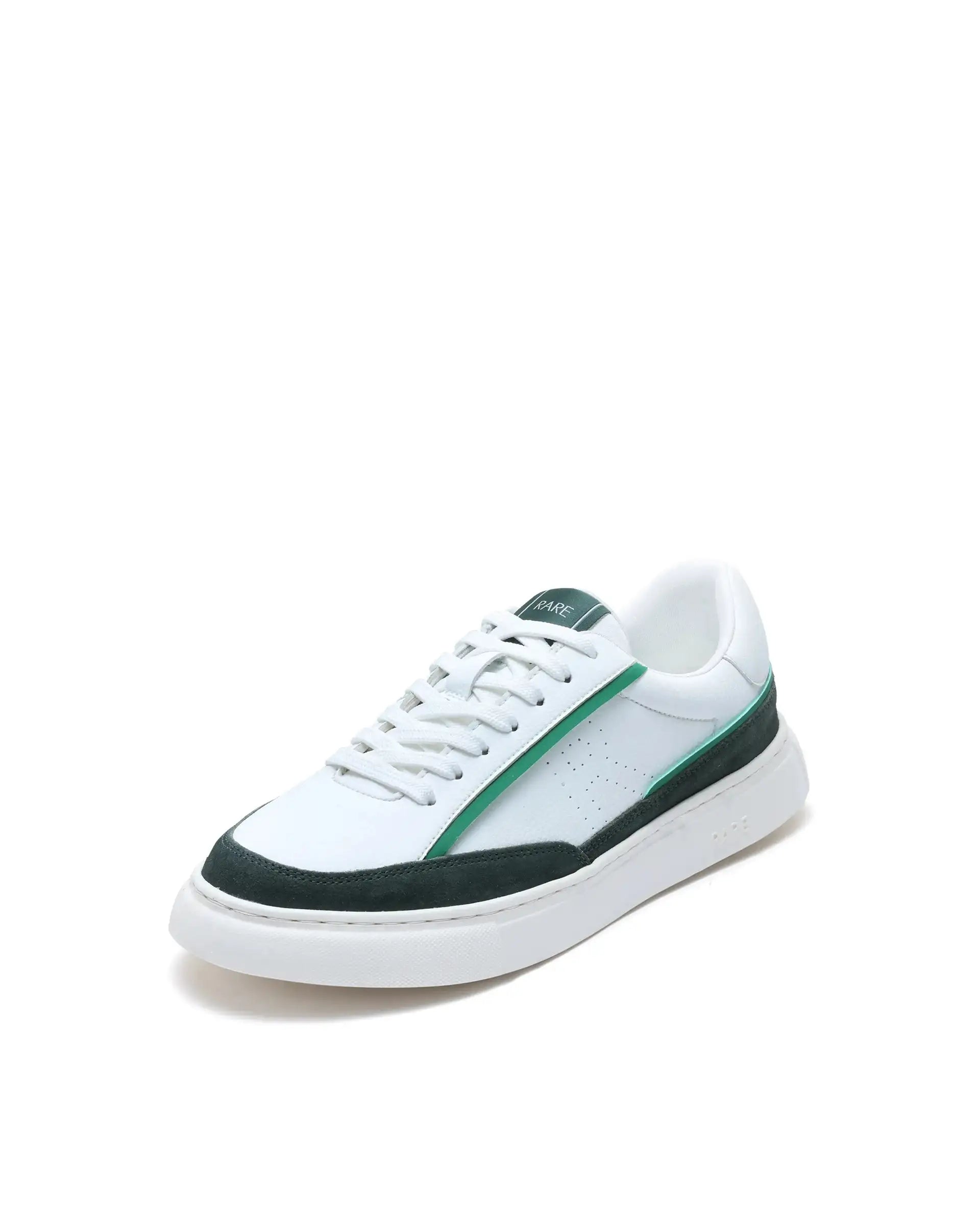 Rare Rabbit Men's Kennen Green Micro Fiber Causal Sneaker