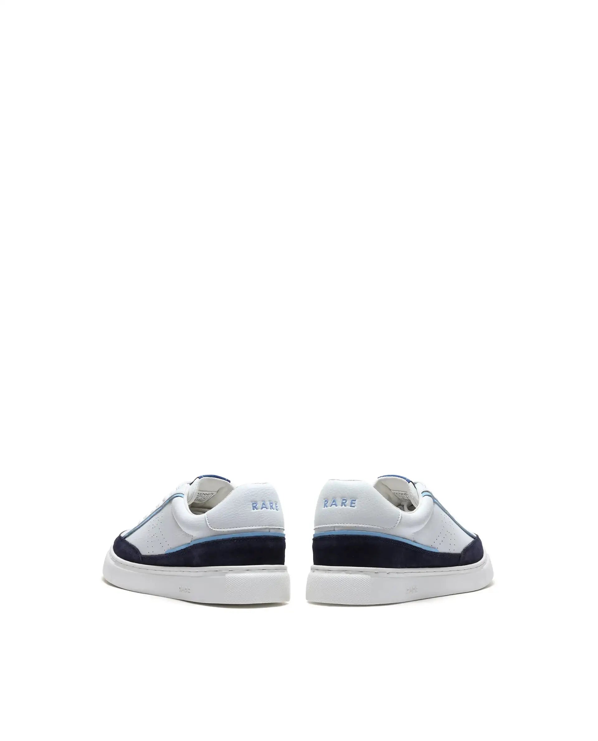 Rare Rabbit Men's Kennen Navy Micro Fiber Causal Sneaker