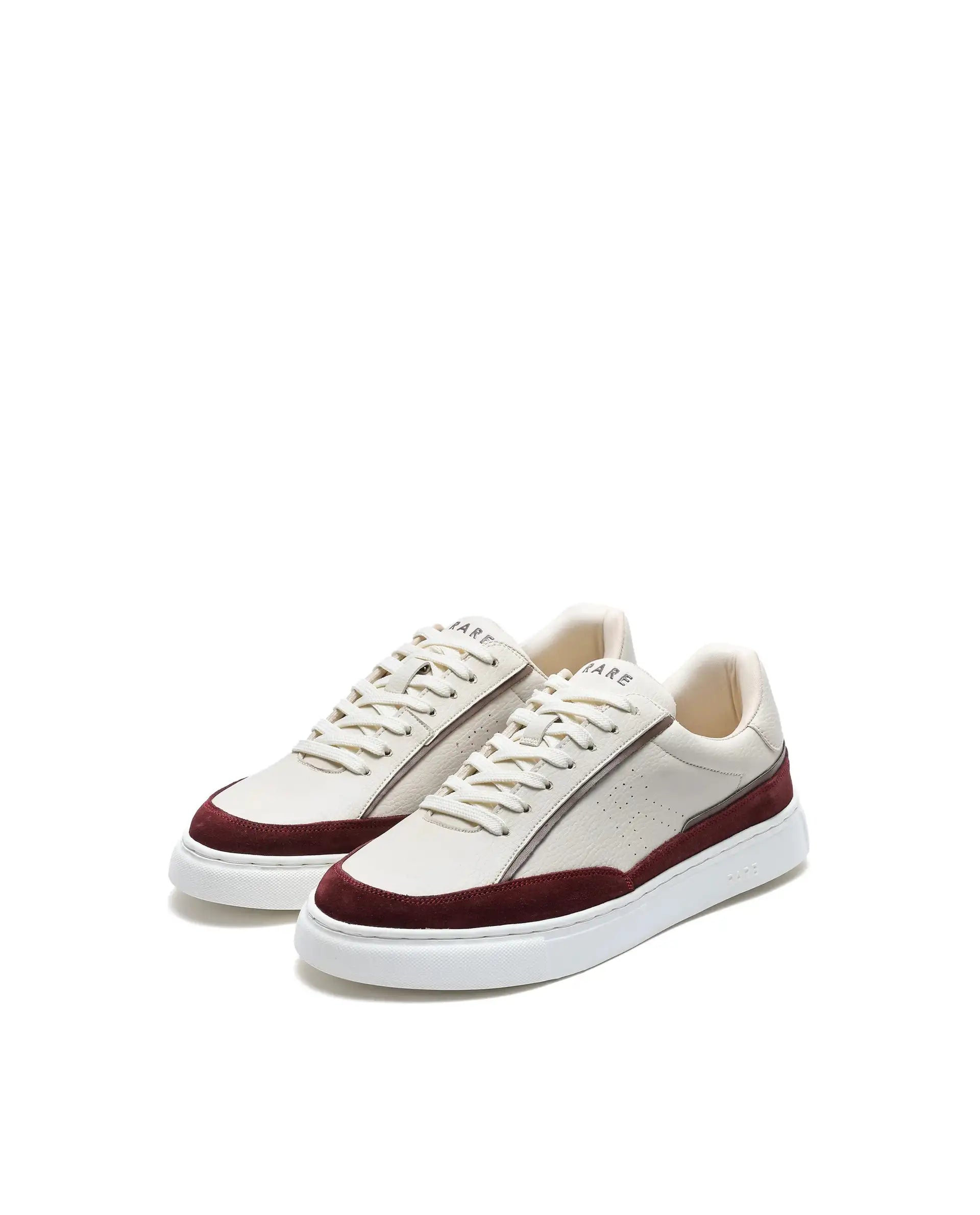 Rare Rabbit Men's Kennen Red Micro Fiber Causal Sneaker