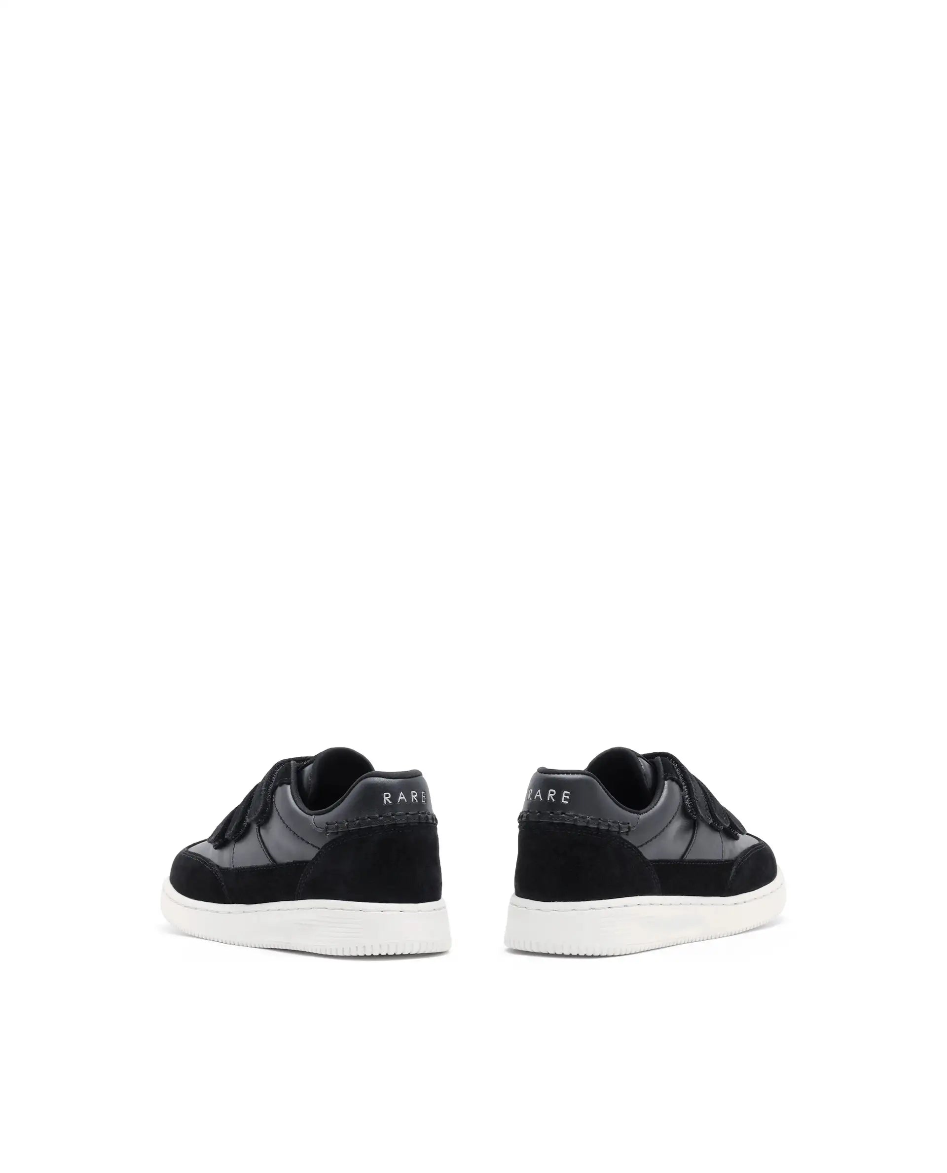 Rare Ones Kids Walc Black Leather Riptape Fastening Sneaker