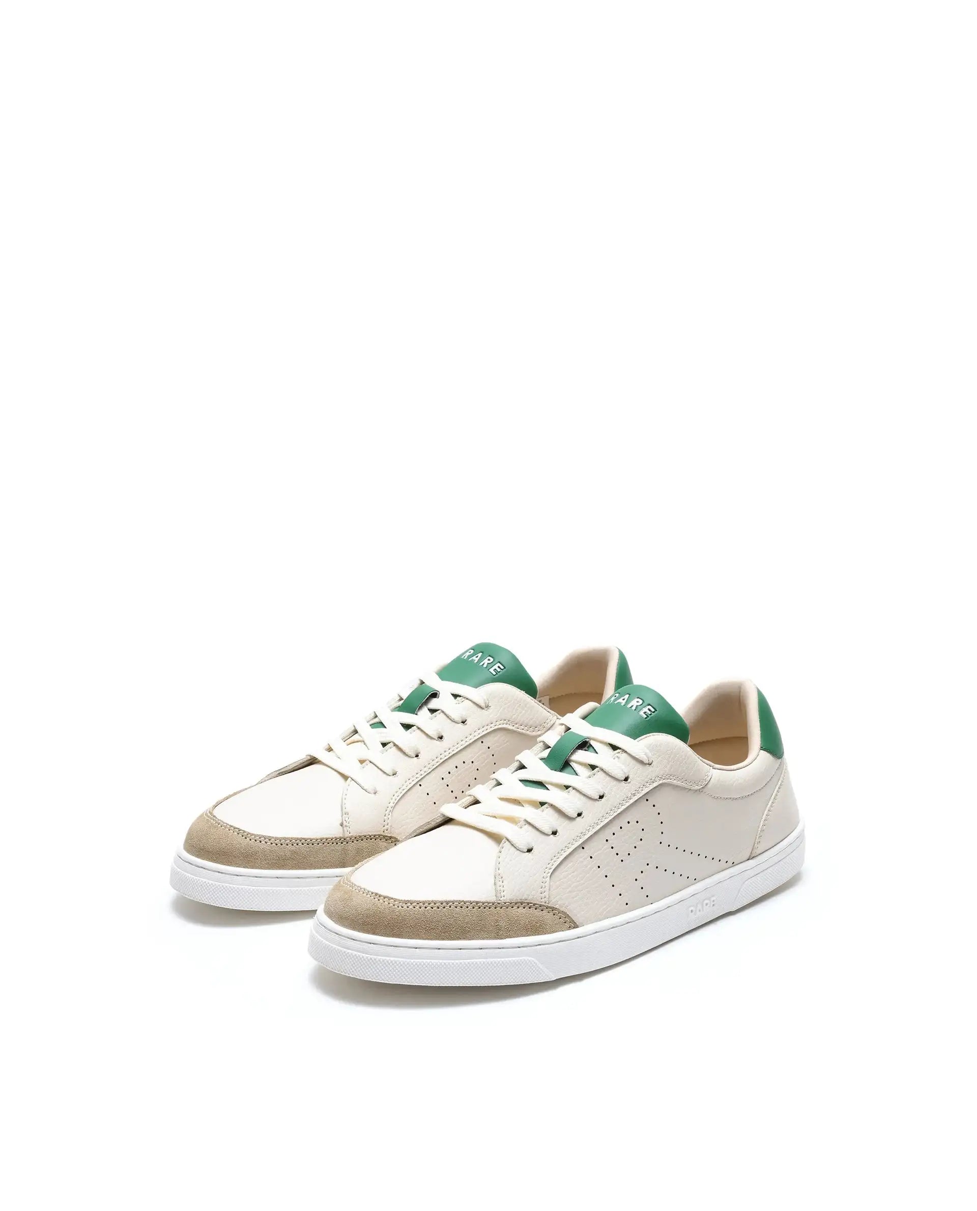 Rare Rabbit Men's Knox Beige Micro Fiber Causal Sneaker