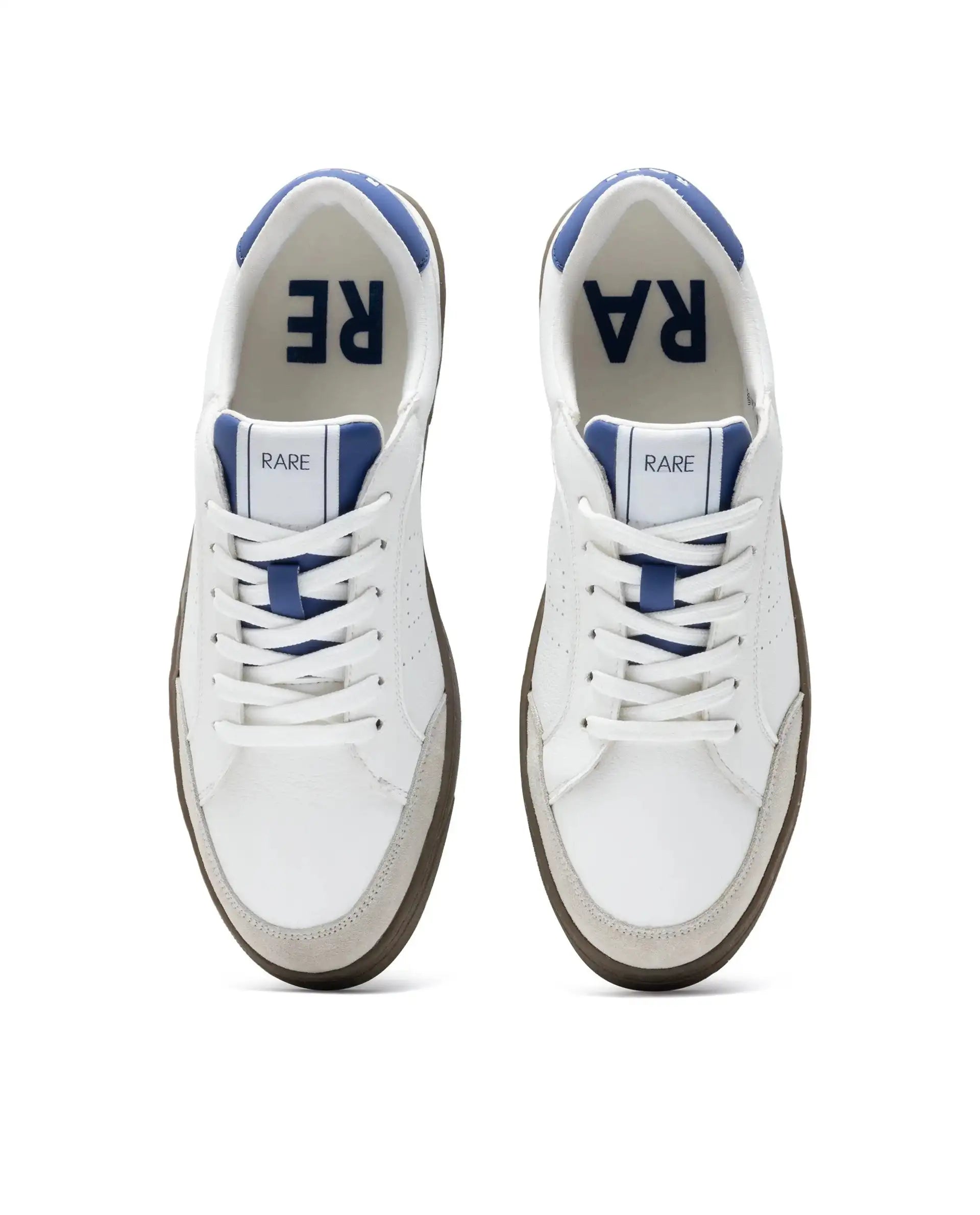 Rare Rabbit Men's Knox Blue Micro Fiber Causal Sneaker