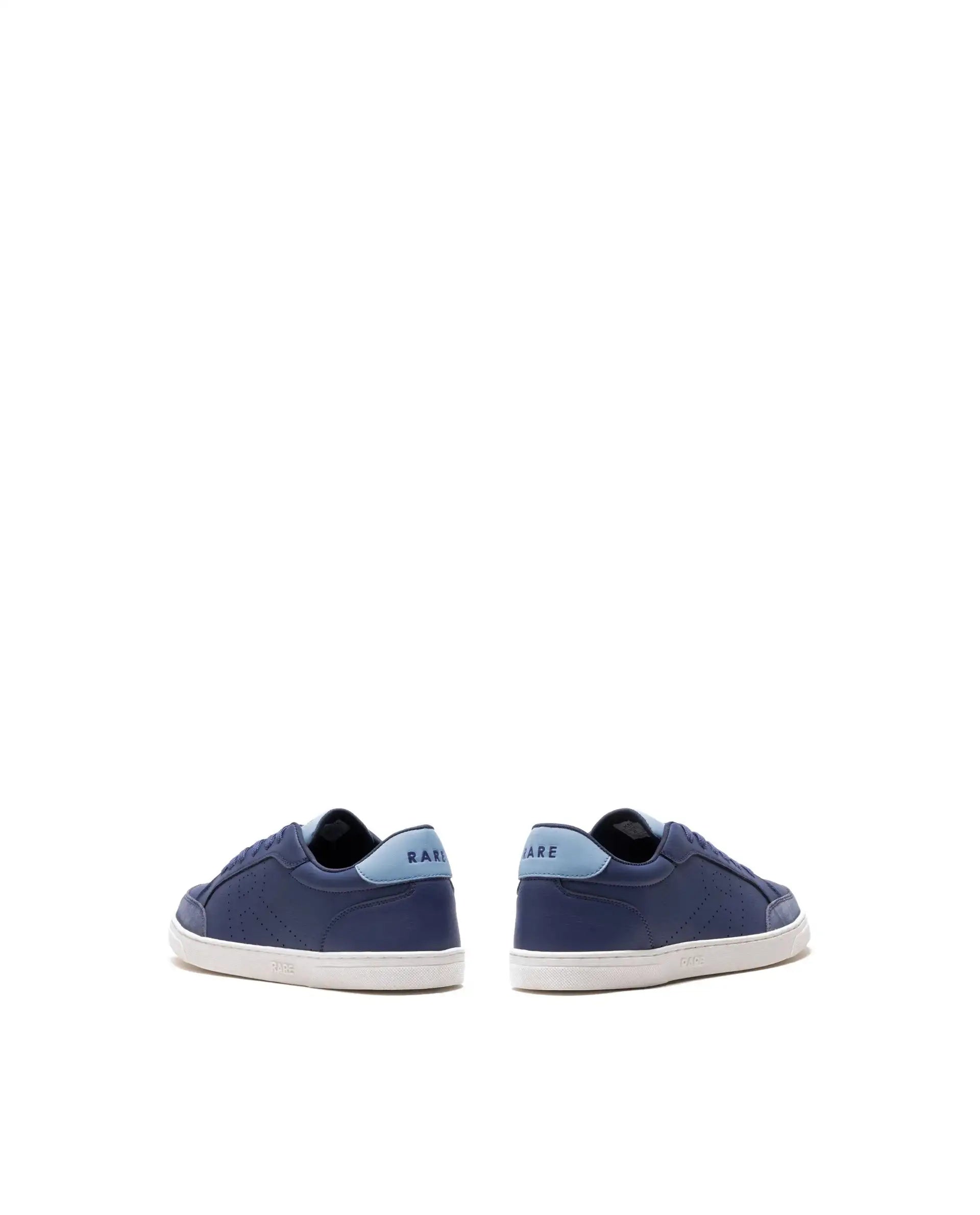 Rare Rabbit Men's Knox Navy Micro Fiber Causal Sneaker