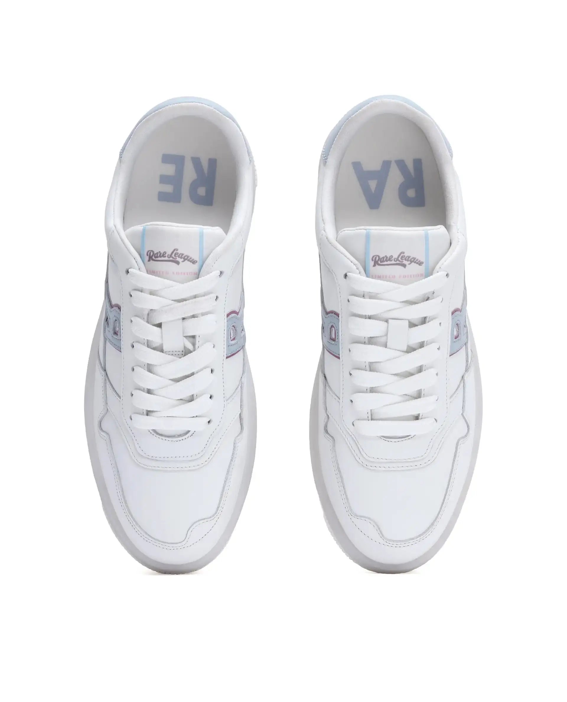 Rare Rabbit Men's Leor-Fs1 White Lace-Up Closure Sneaker