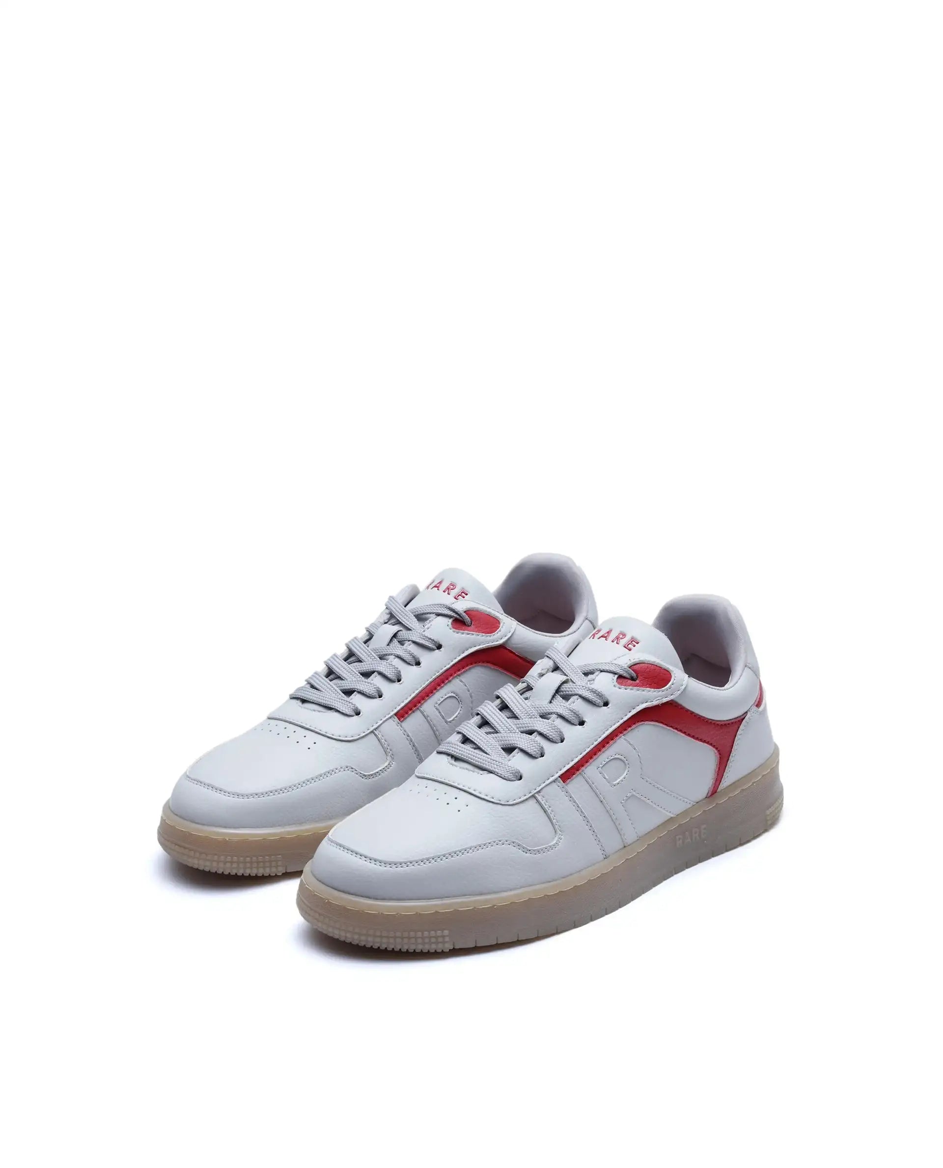 Rare Rabbit Men's Lexis Beige Micro Leather Sneaker