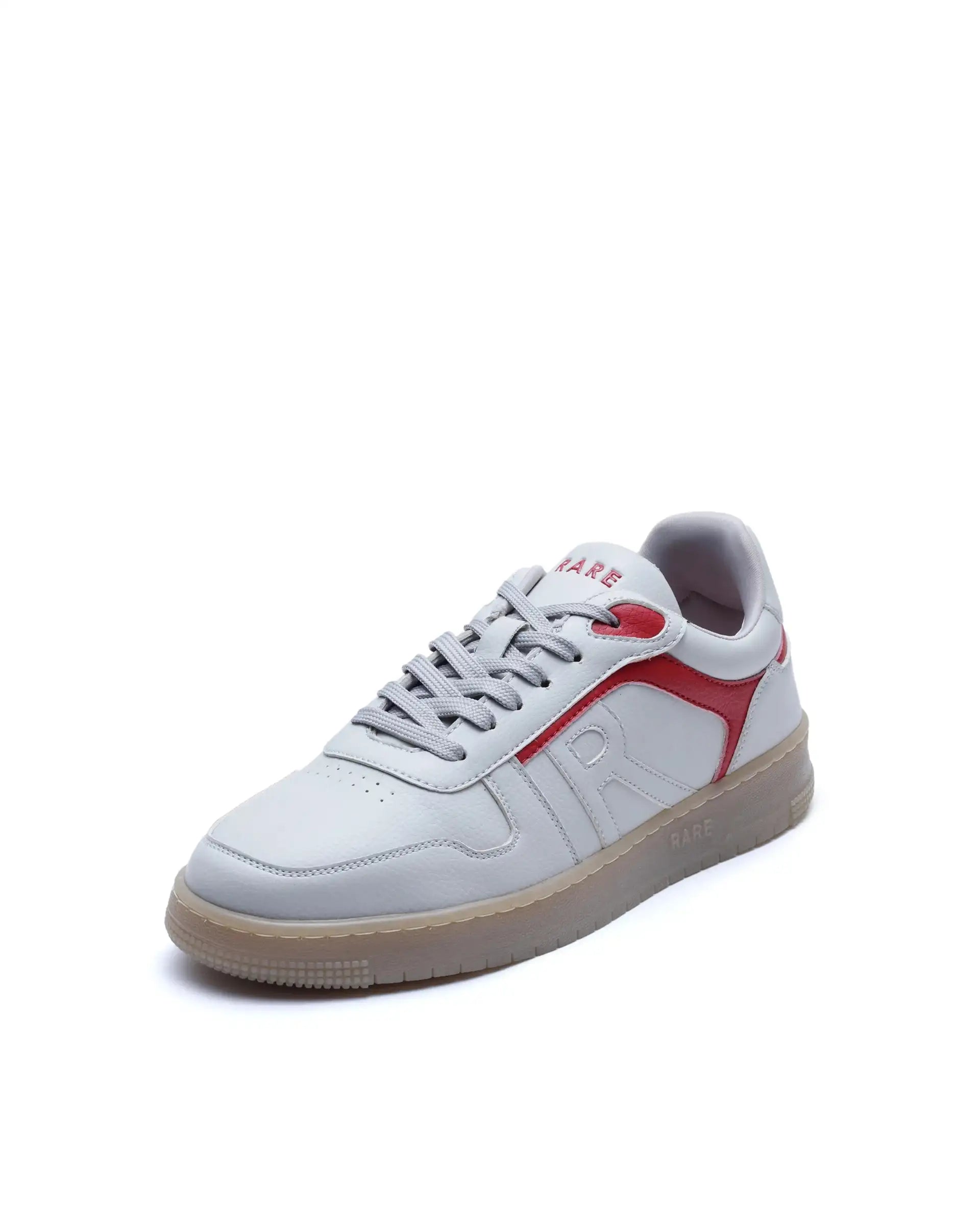 Rare Rabbit Men's Lexis Beige Micro Leather Sneaker