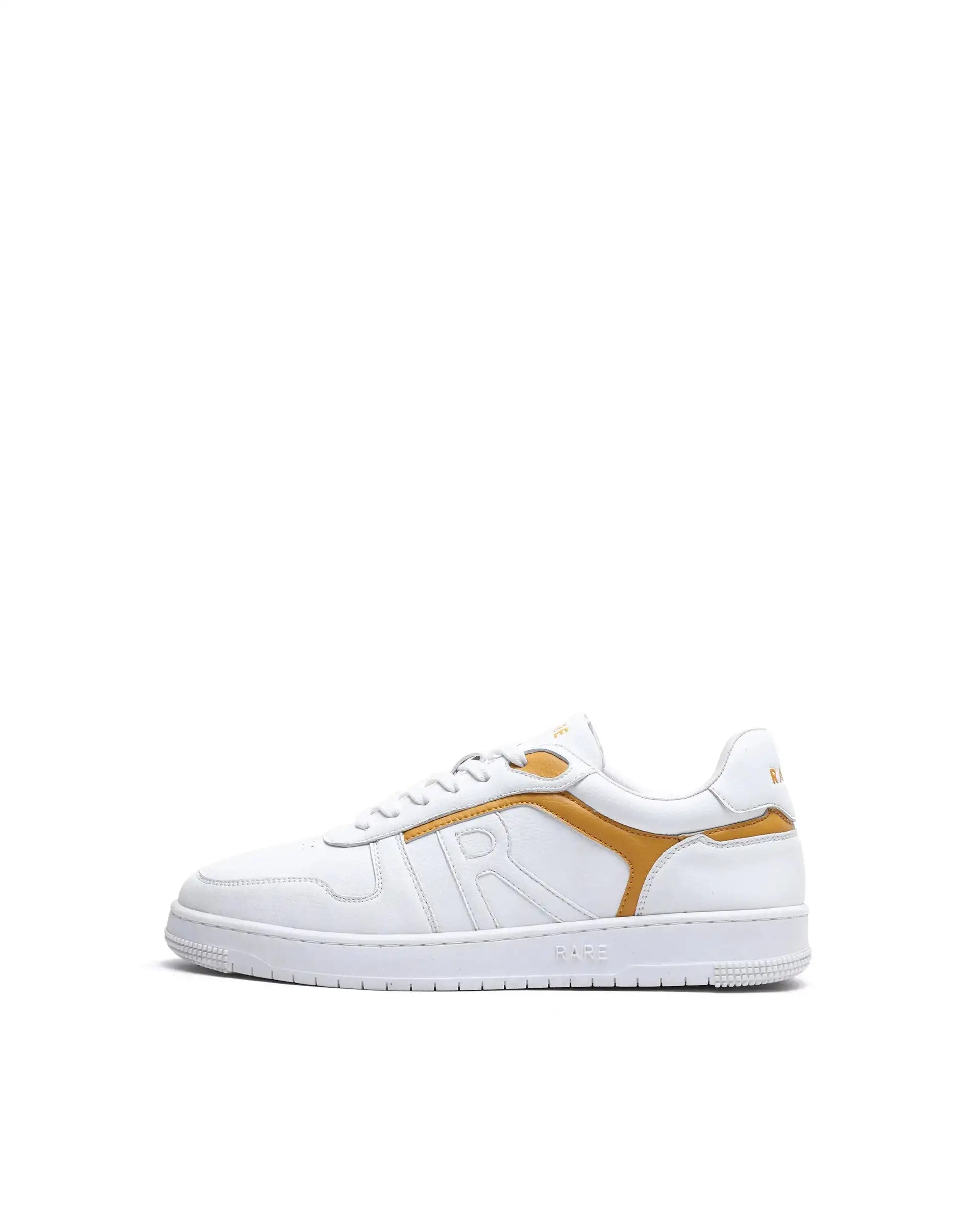 Rare Rabbit Men's Lexis Yellow Micro Leather Sneaker
