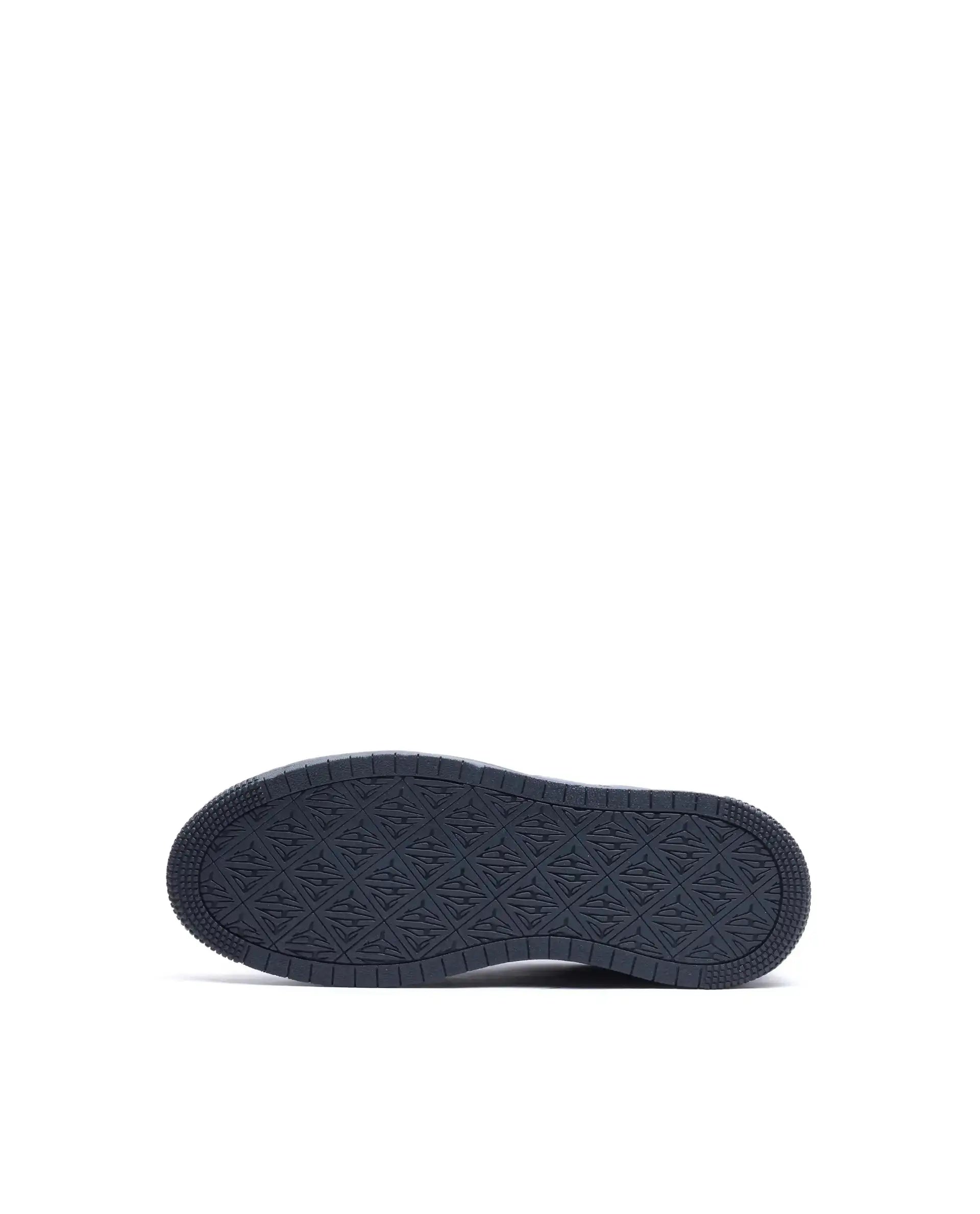 Rare Rabbit Men's Lino Navy Micro Leather Sneaker