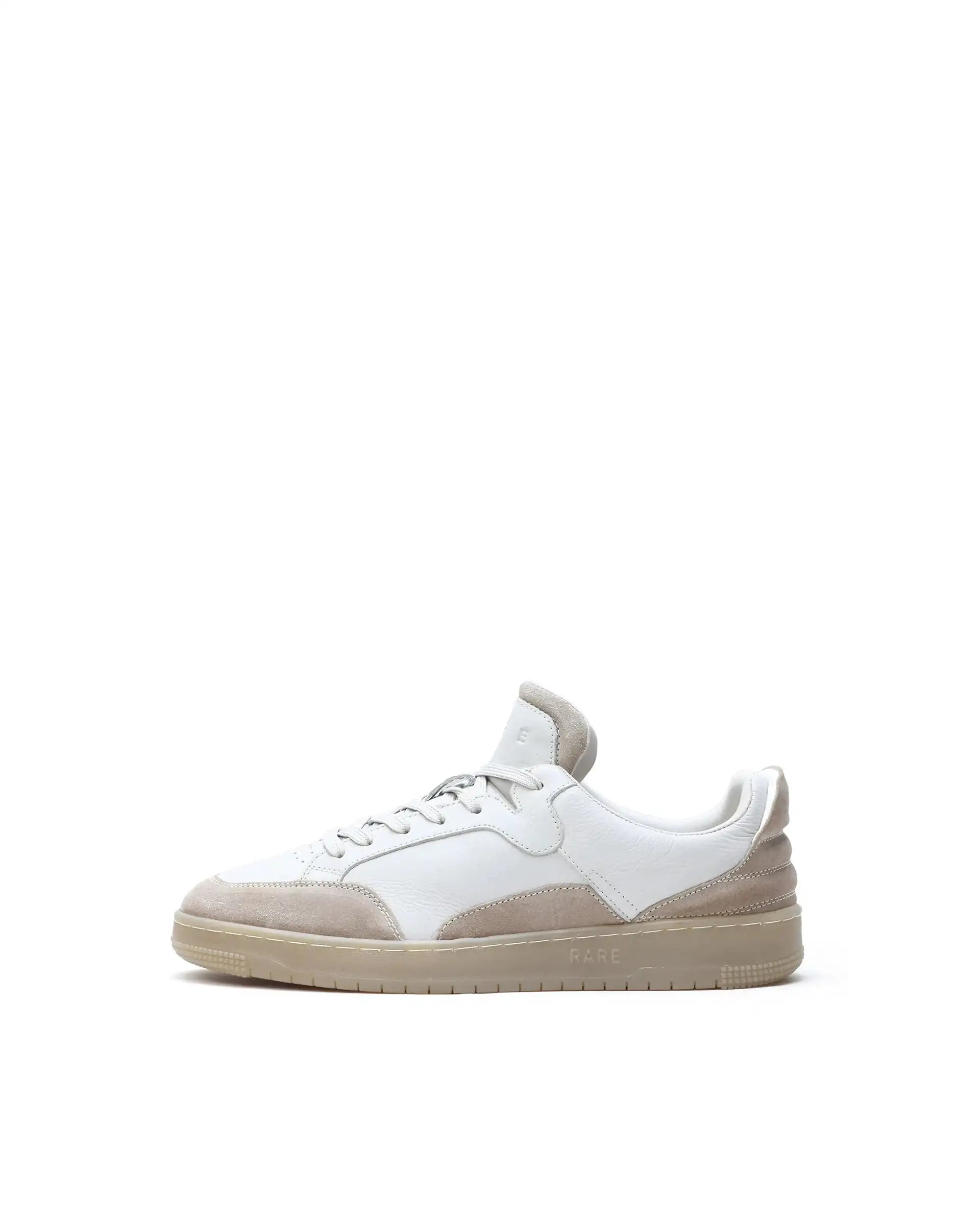 Rare Rabbit Men's Lip Beige Lace-Up Closure Leather Sneaker