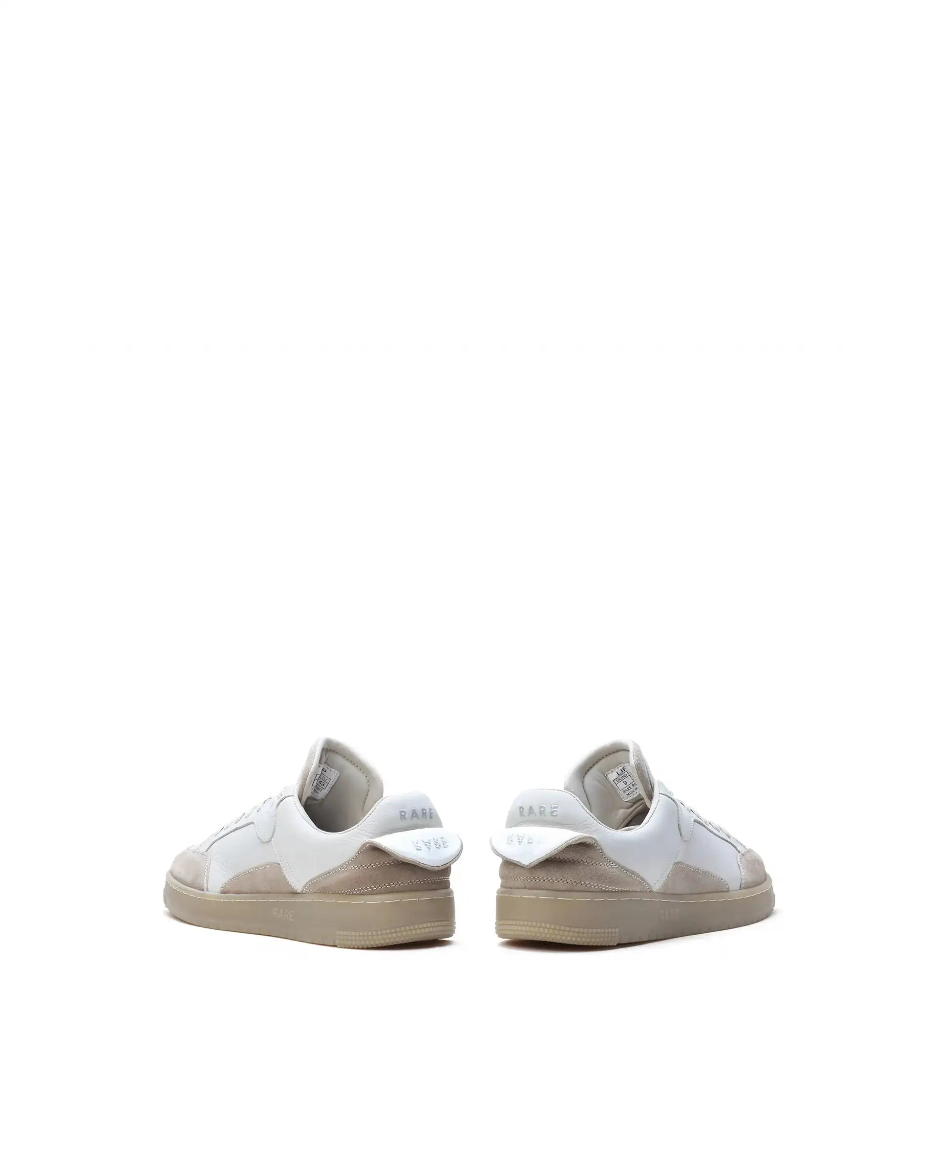 Rare Rabbit Men's Lip Beige Lace-Up Closure Leather Sneaker